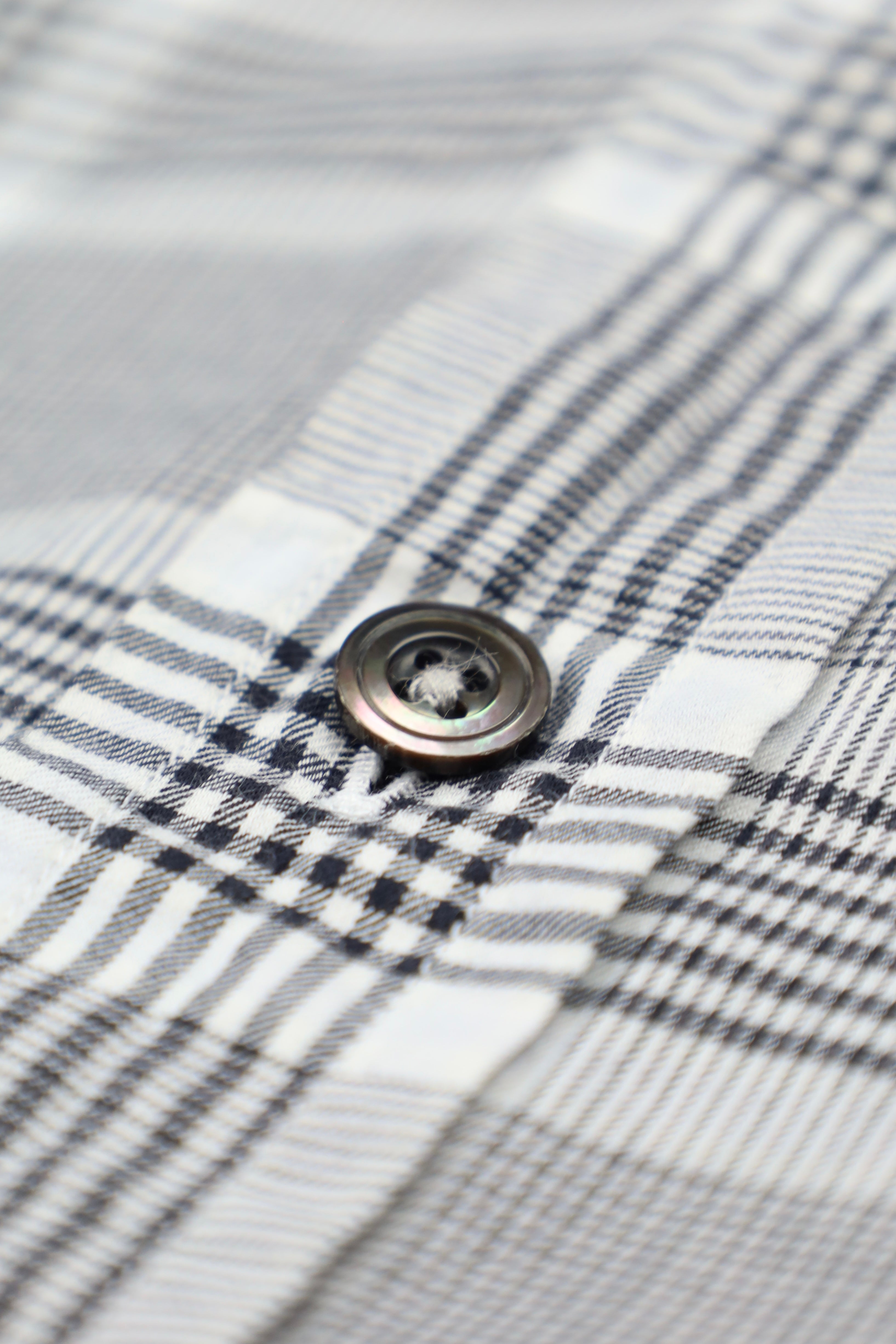 Tom Ford Grey Glenplaid Shirt