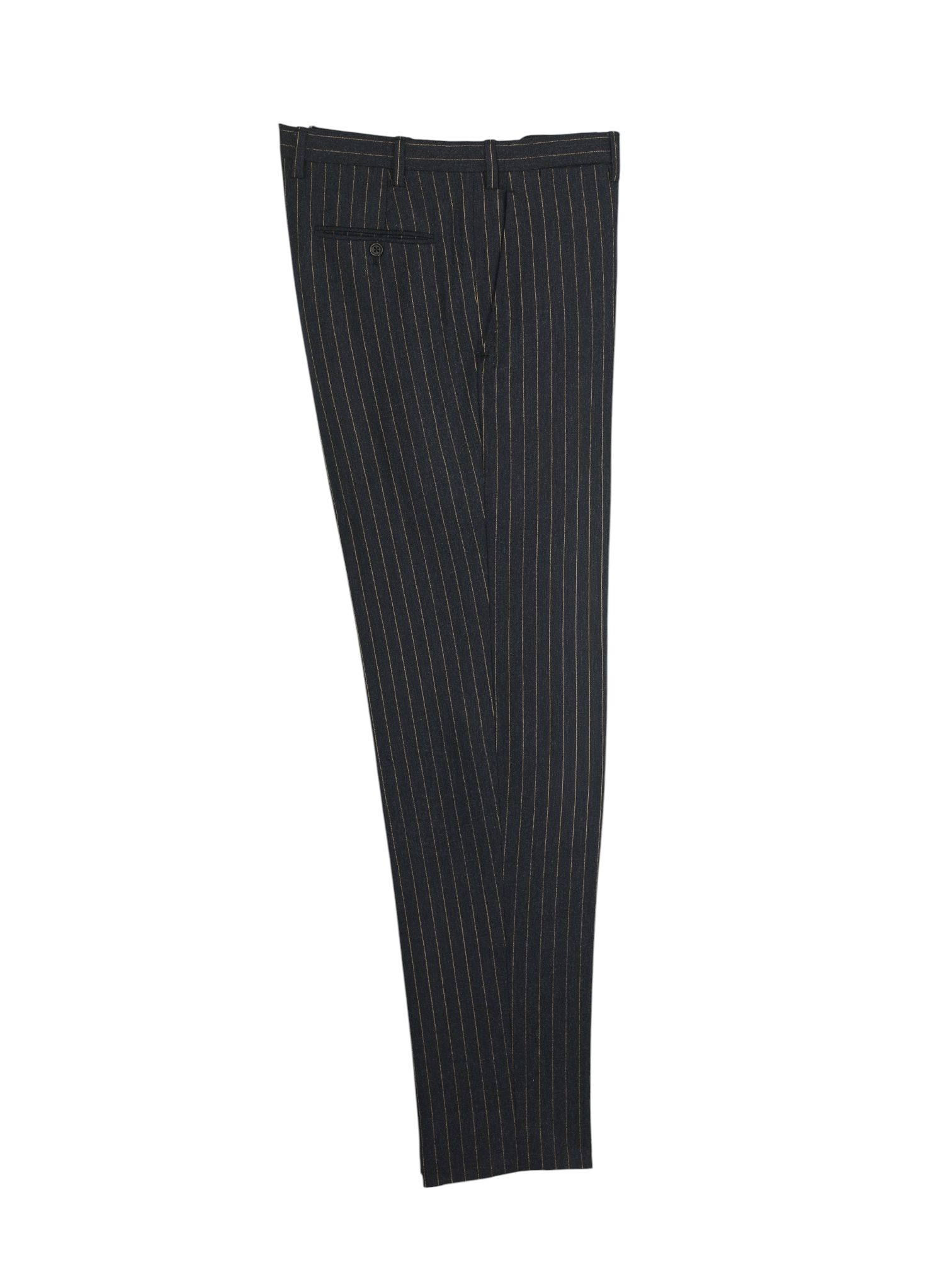 Kiton Anthracite & Bronze Wool-Flannel Pinstripe Winter Suit