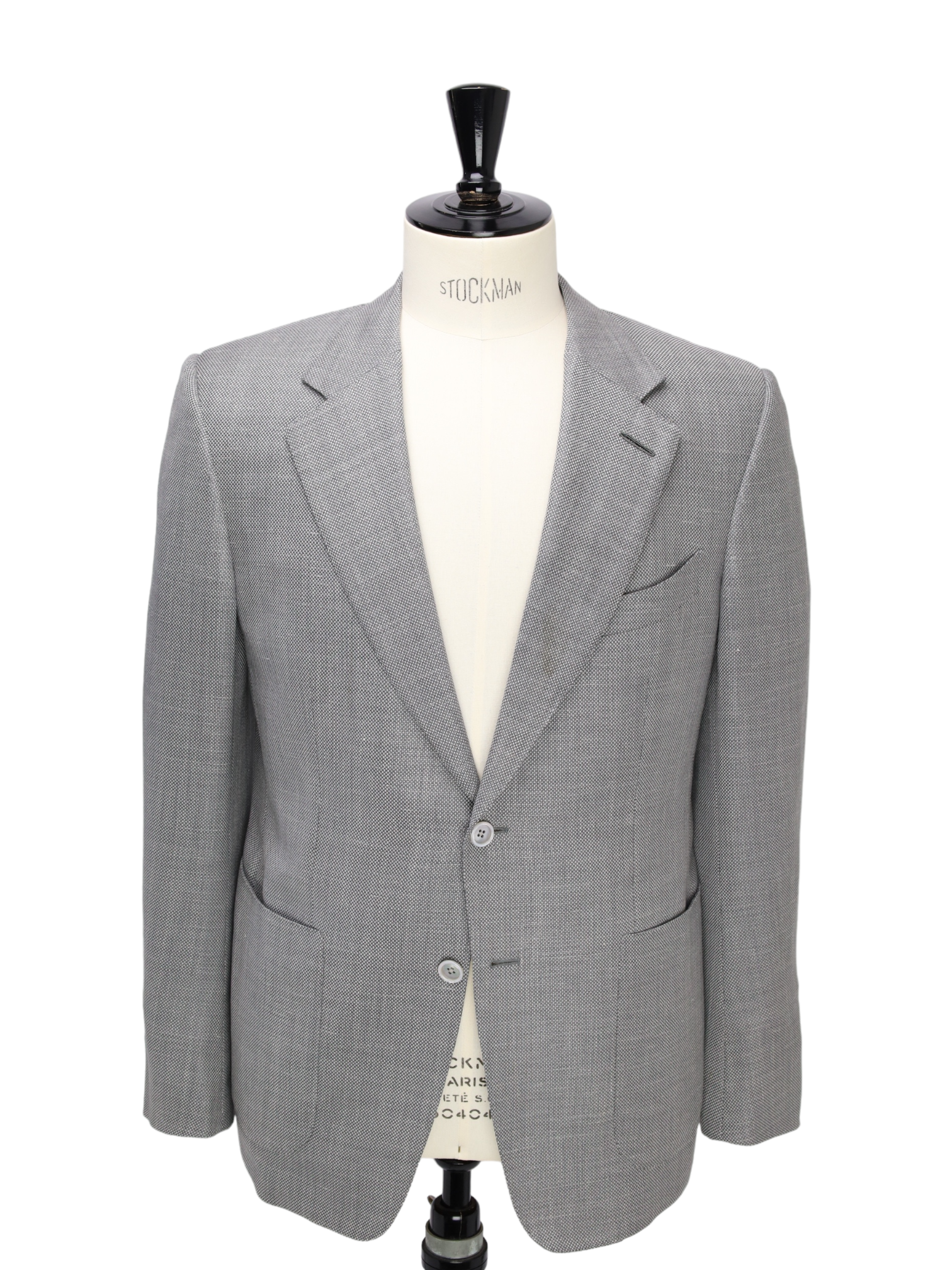 Tom Ford Light Grey Wool, Silk & Linen Windsor Jacket
