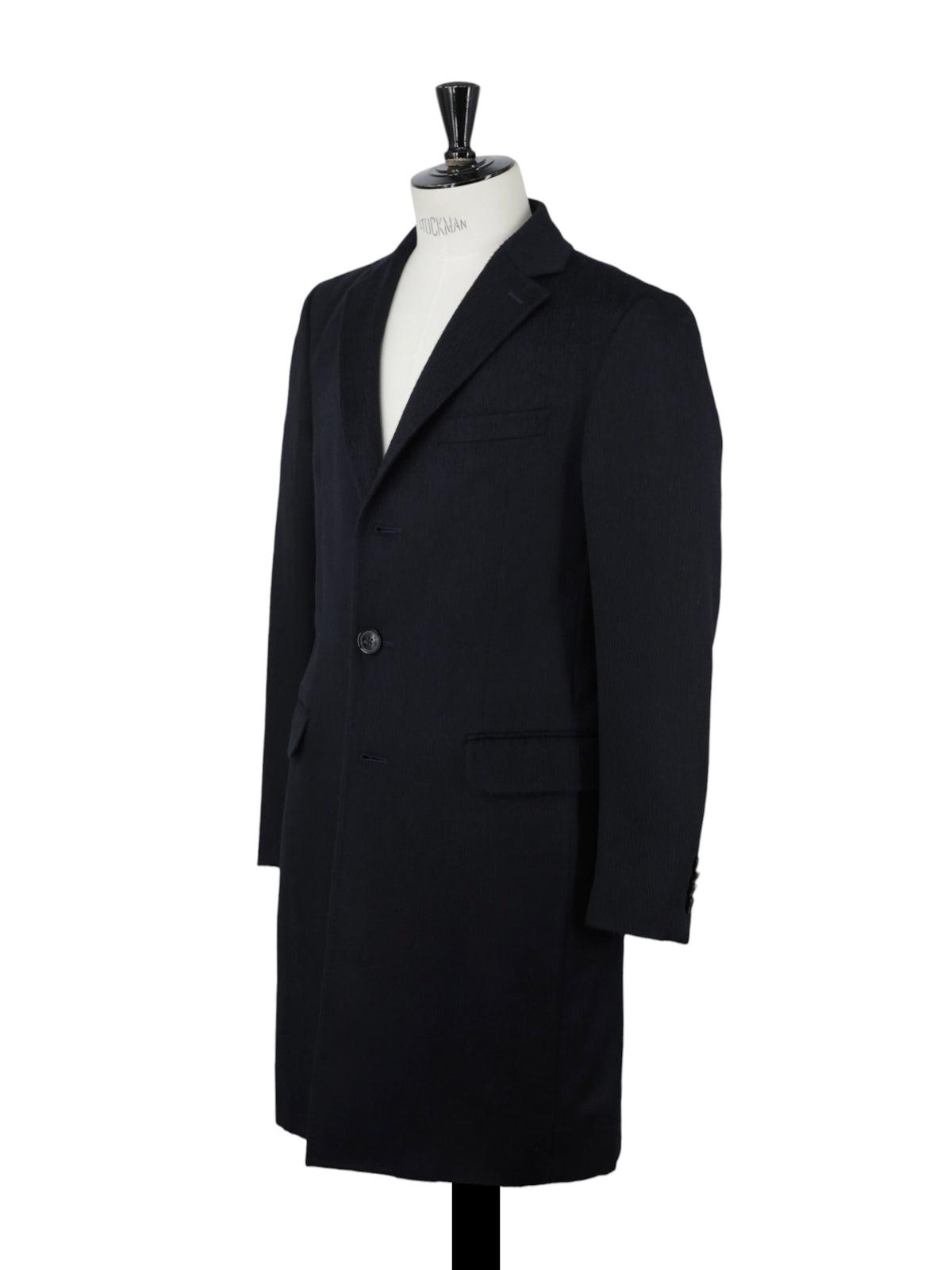 Ermenegildo Zegna Navy Plushy Alpaca & Wool Winter Overcoat