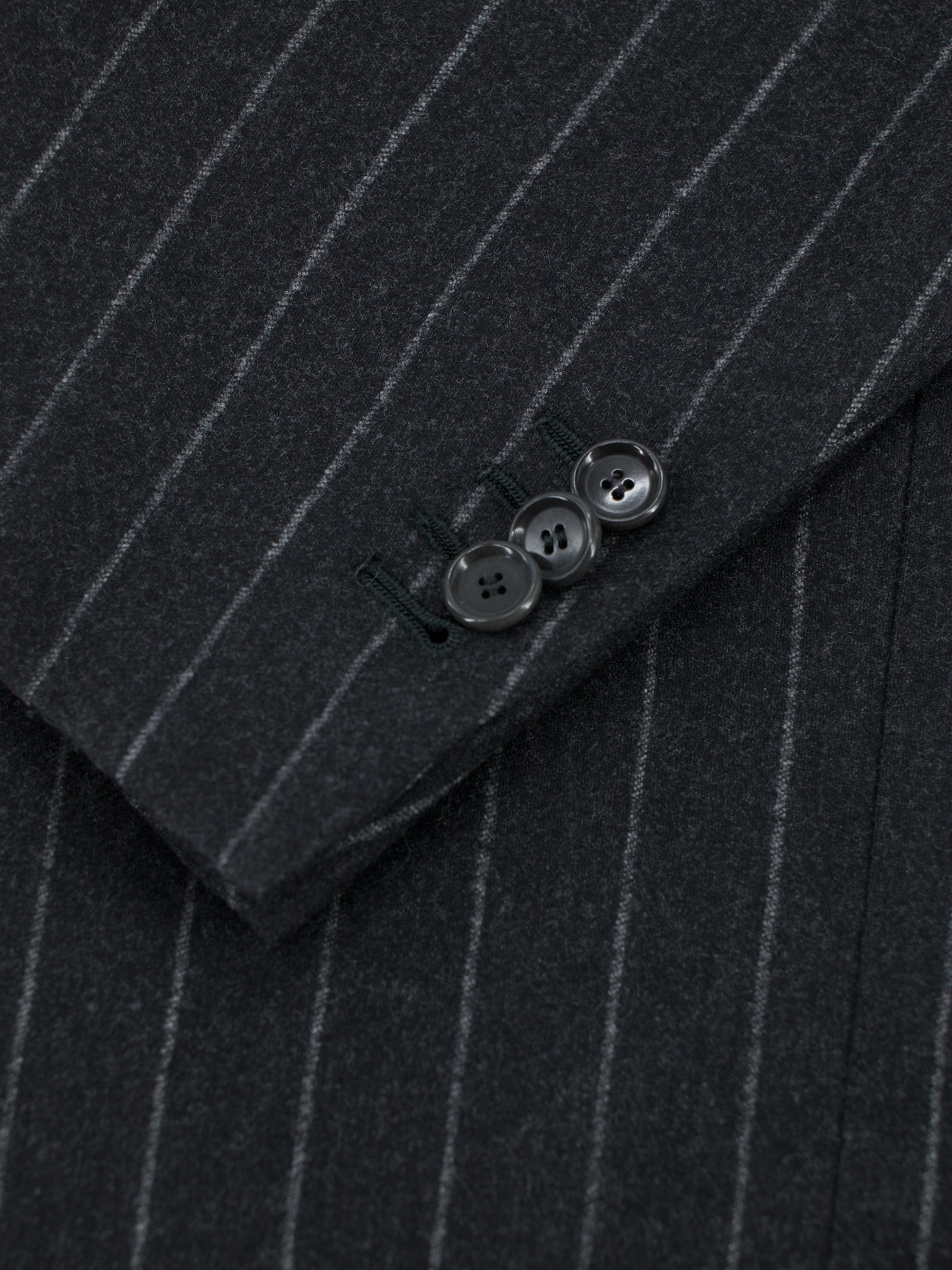 Cesare Attolini Dark Grey Super 100's Wool-Flannel Pinstripe Suit