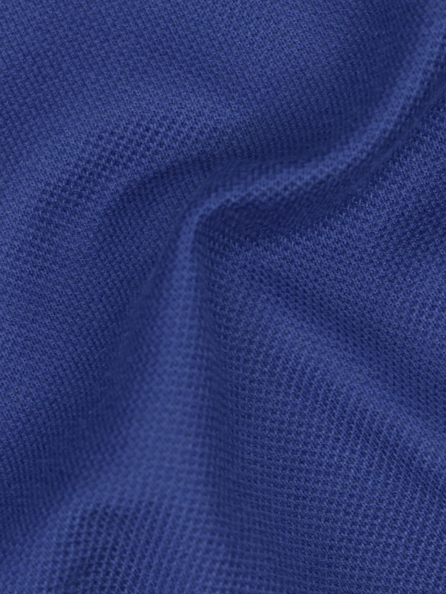 Fray Azure Blue Cotton Piqué Knitted Button-Down Shirt