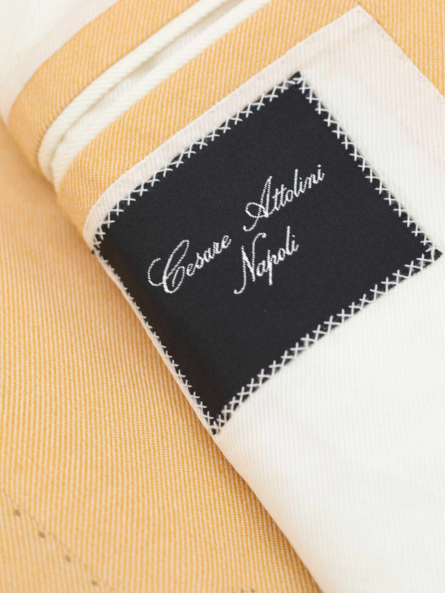 Cesare Attolini Yellow Cashmere & Silk "La Grande Bellezza" Jacket
