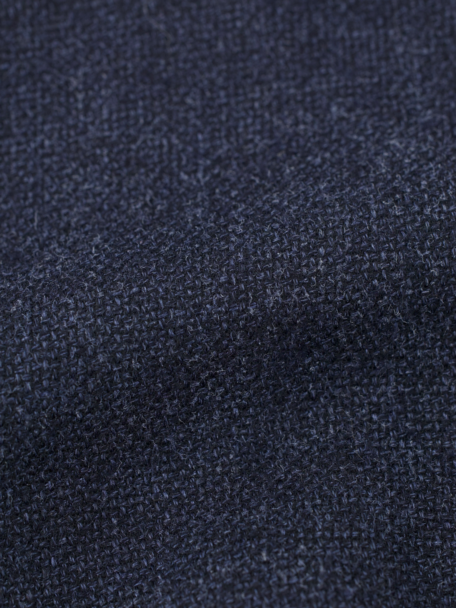 Isaia Blue Wool, Silk, Linen & Cashmere Micro-Structure Jacket