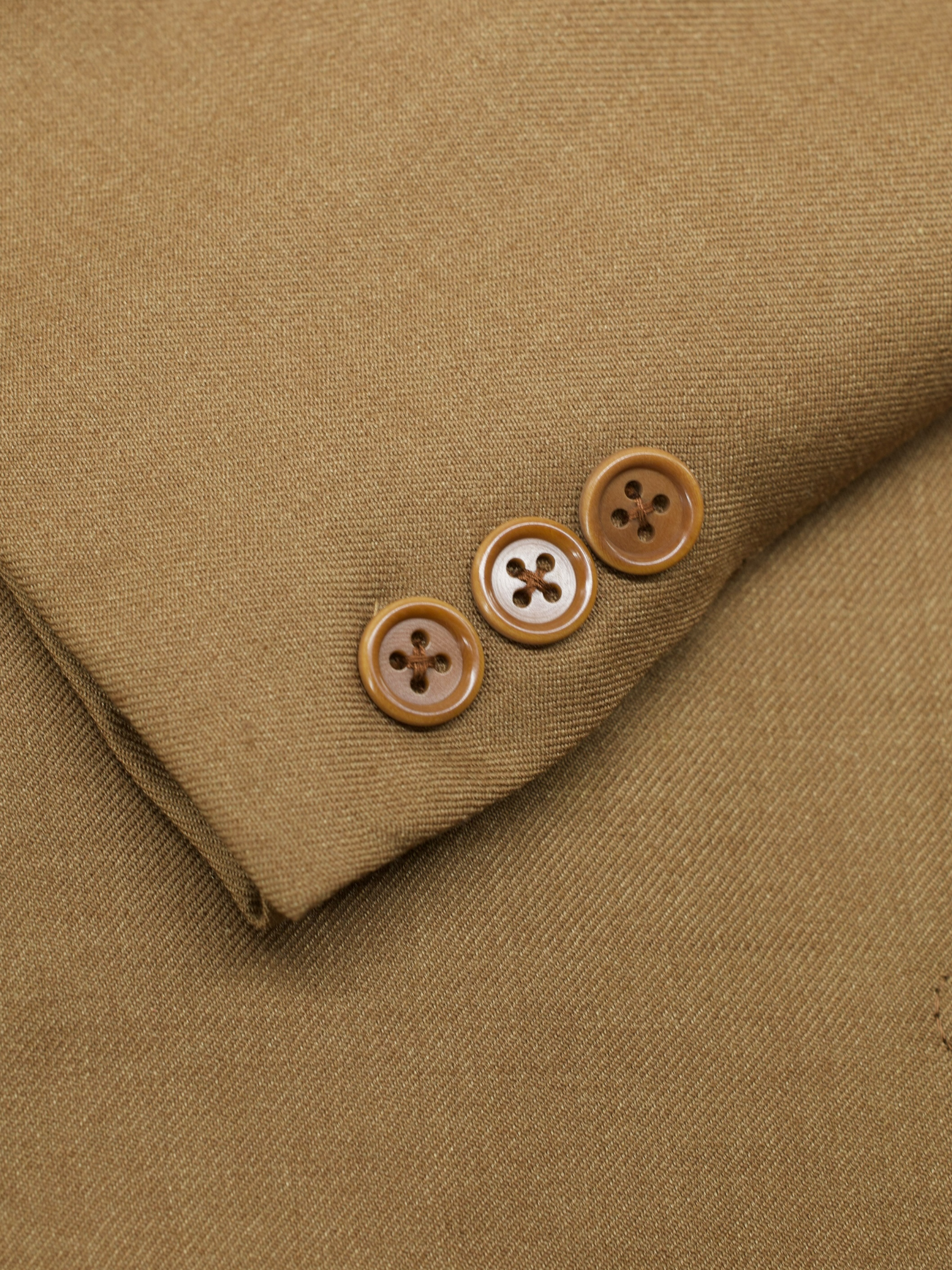 Brioni Caramel Brown Pure Cashmere-Silk Twill Traiano Jacket