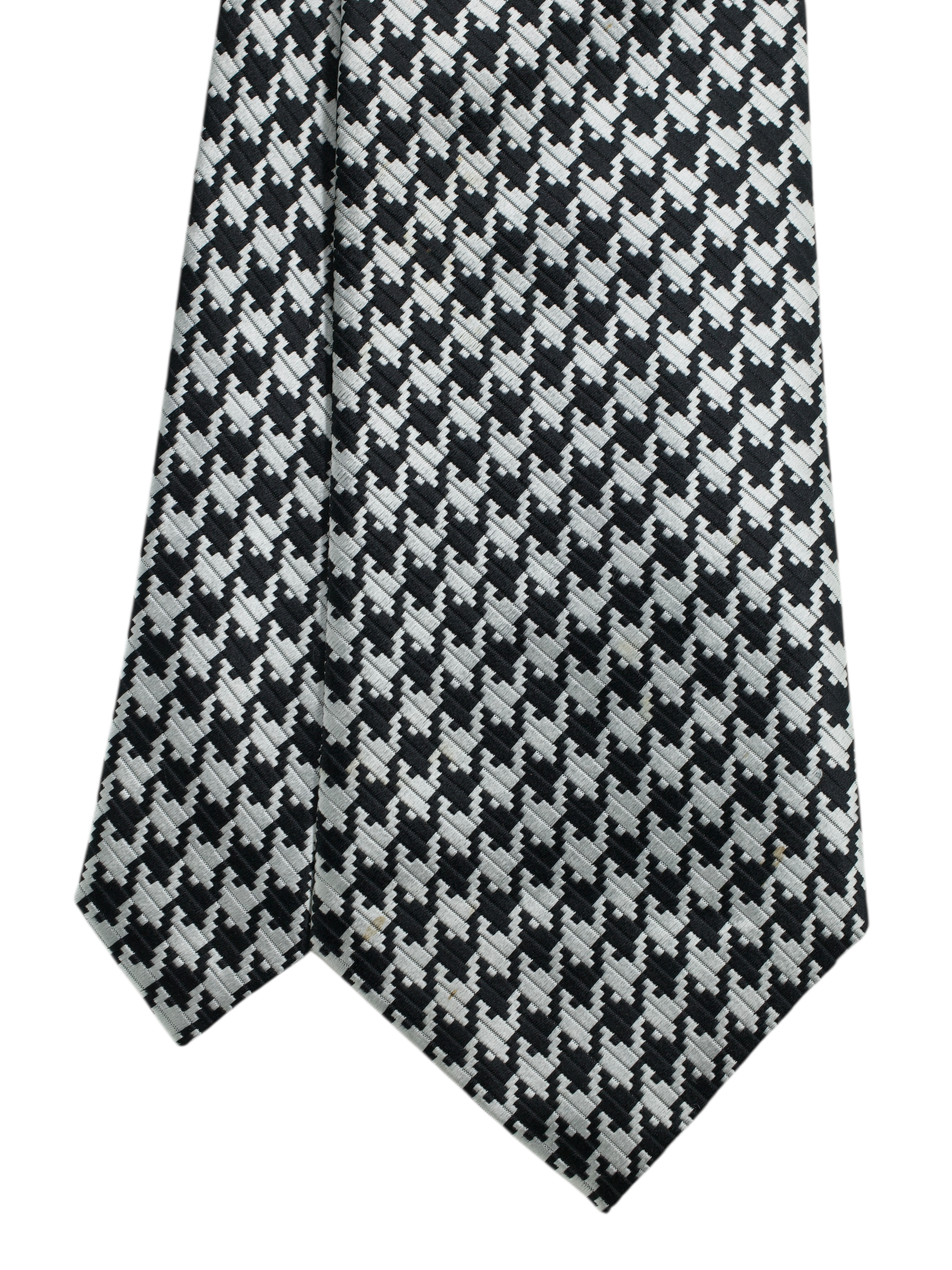 Tom Ford Black Silk Pied de Poule Tie