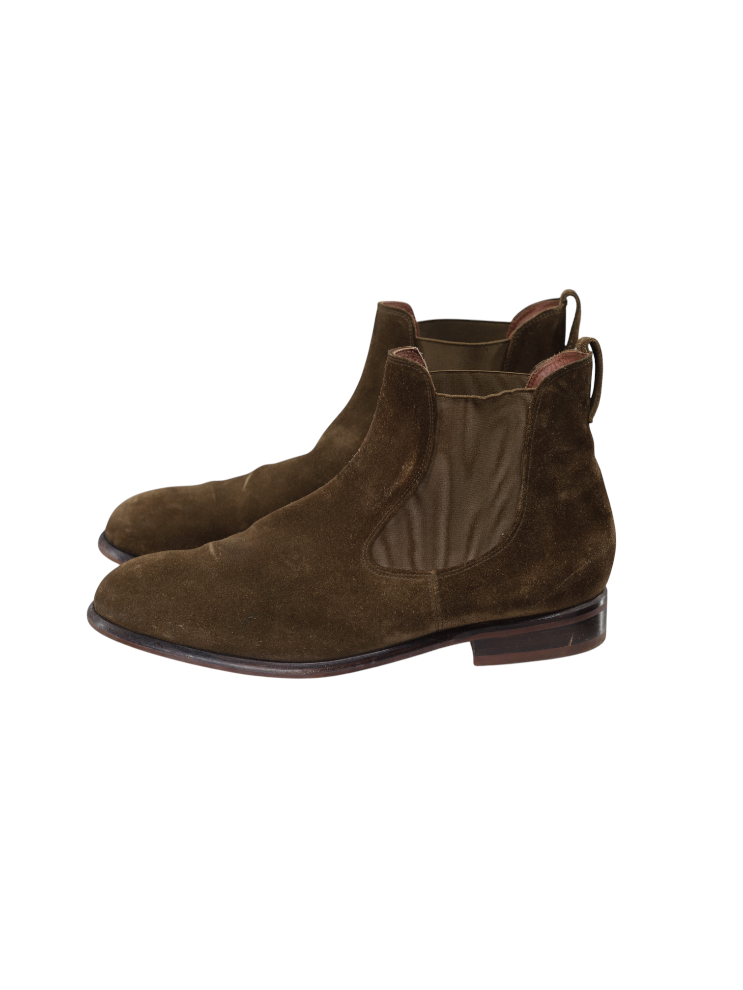 Loro Piana Brown Suede "City Beatle Walk" Chelsea Boots