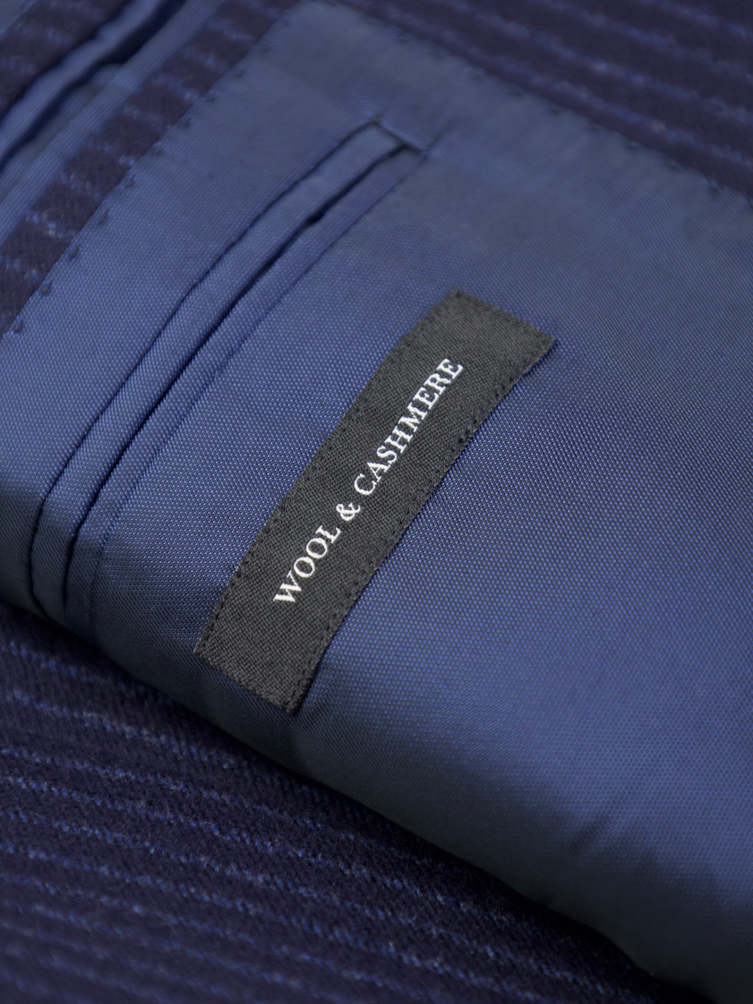 Ermenegildo Zegna Dark Blue Wool & Cashmere Flannel Pinstripe Suit