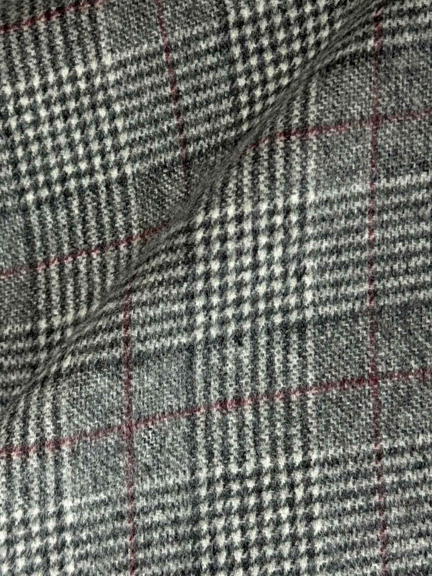 Corneliani Grey Flannel Prince of Wales Jacket