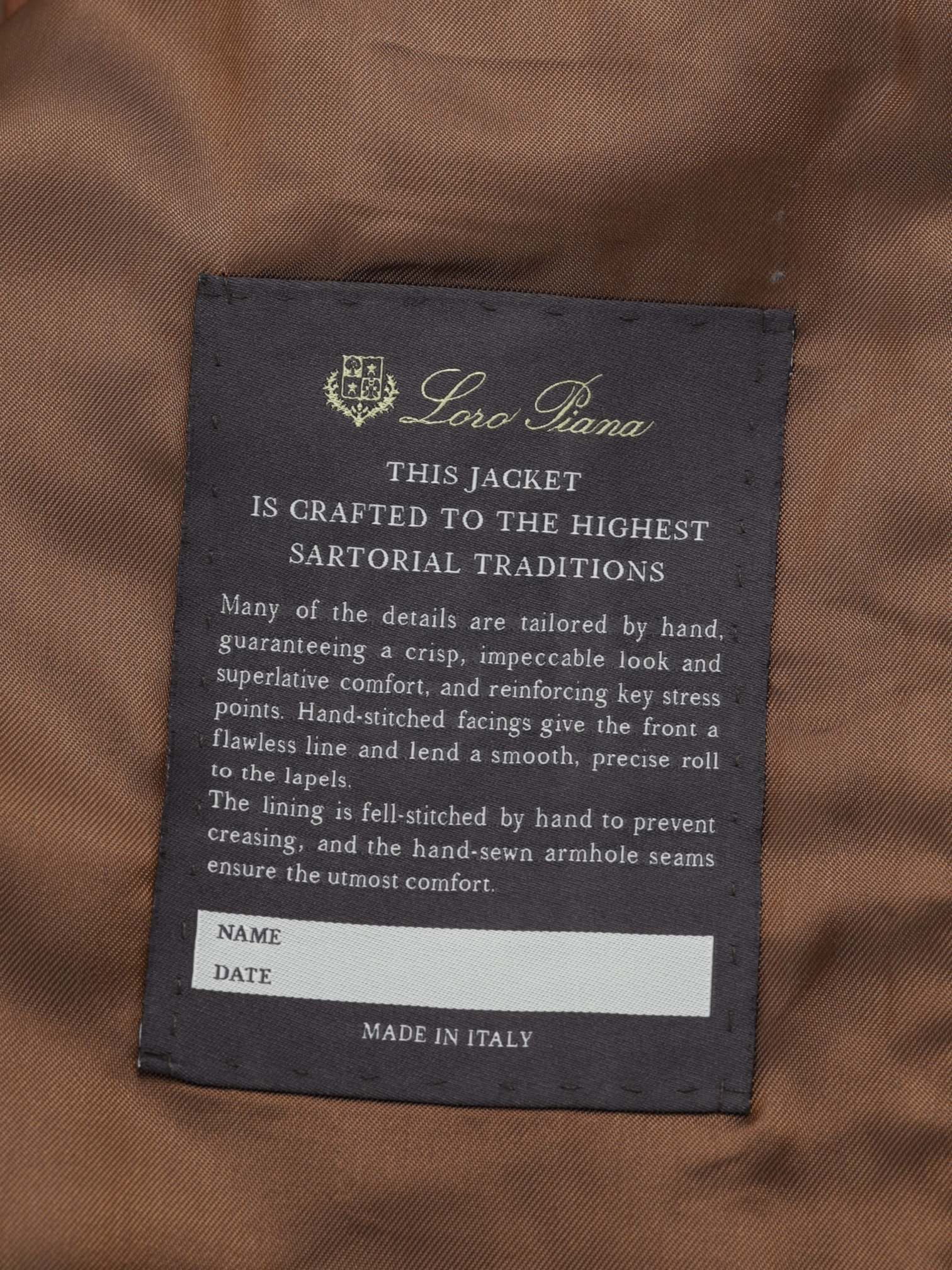 Loro Piana Dark Blue Cashmere, Mohair & Silk Sartorial Rain-System Jacket