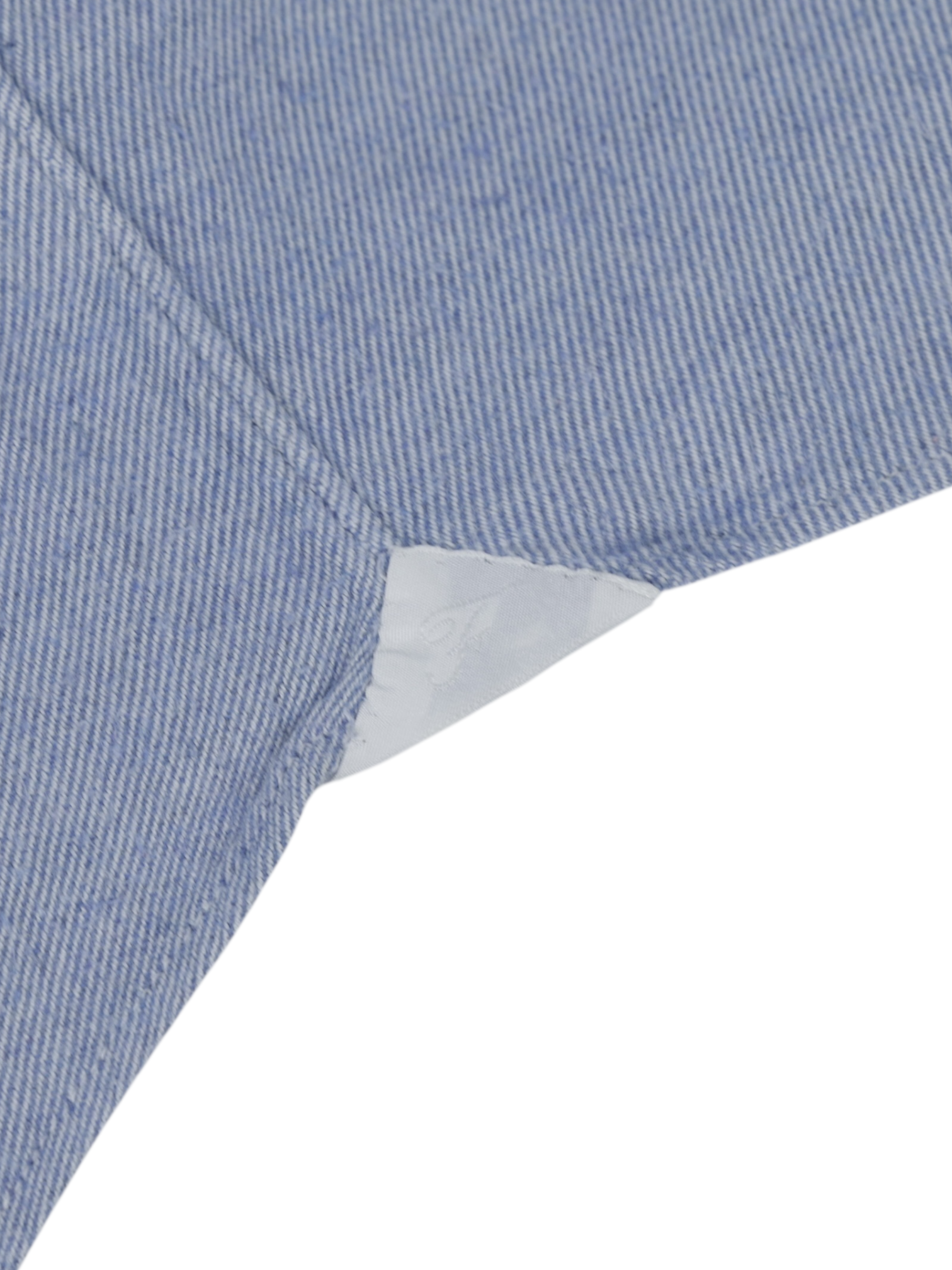 Finamore Light Blue Cotton Flannel Twill Shirt