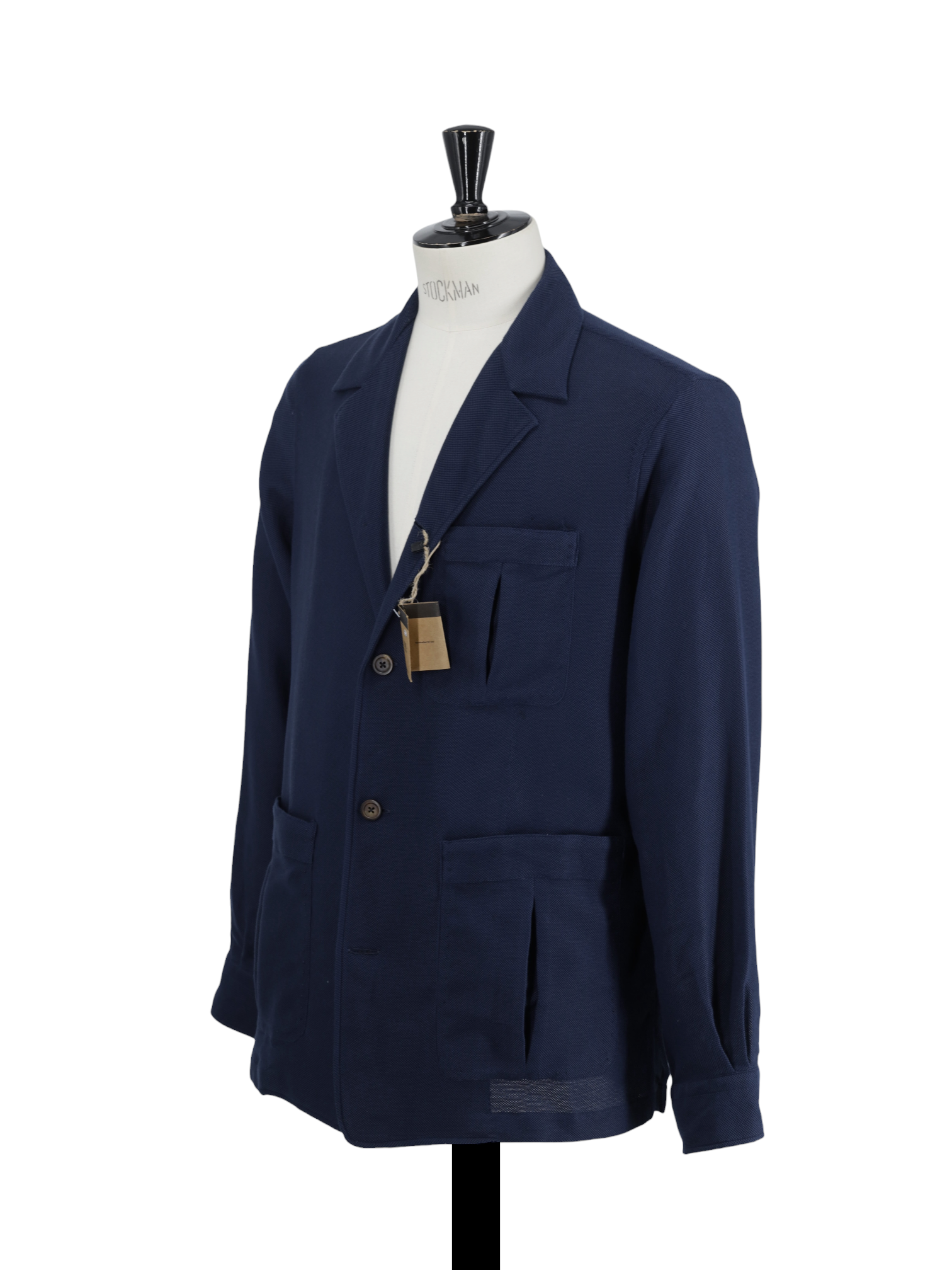 100 Hand Dark Blue Drago Cotton-Piqué Traveller Jacket