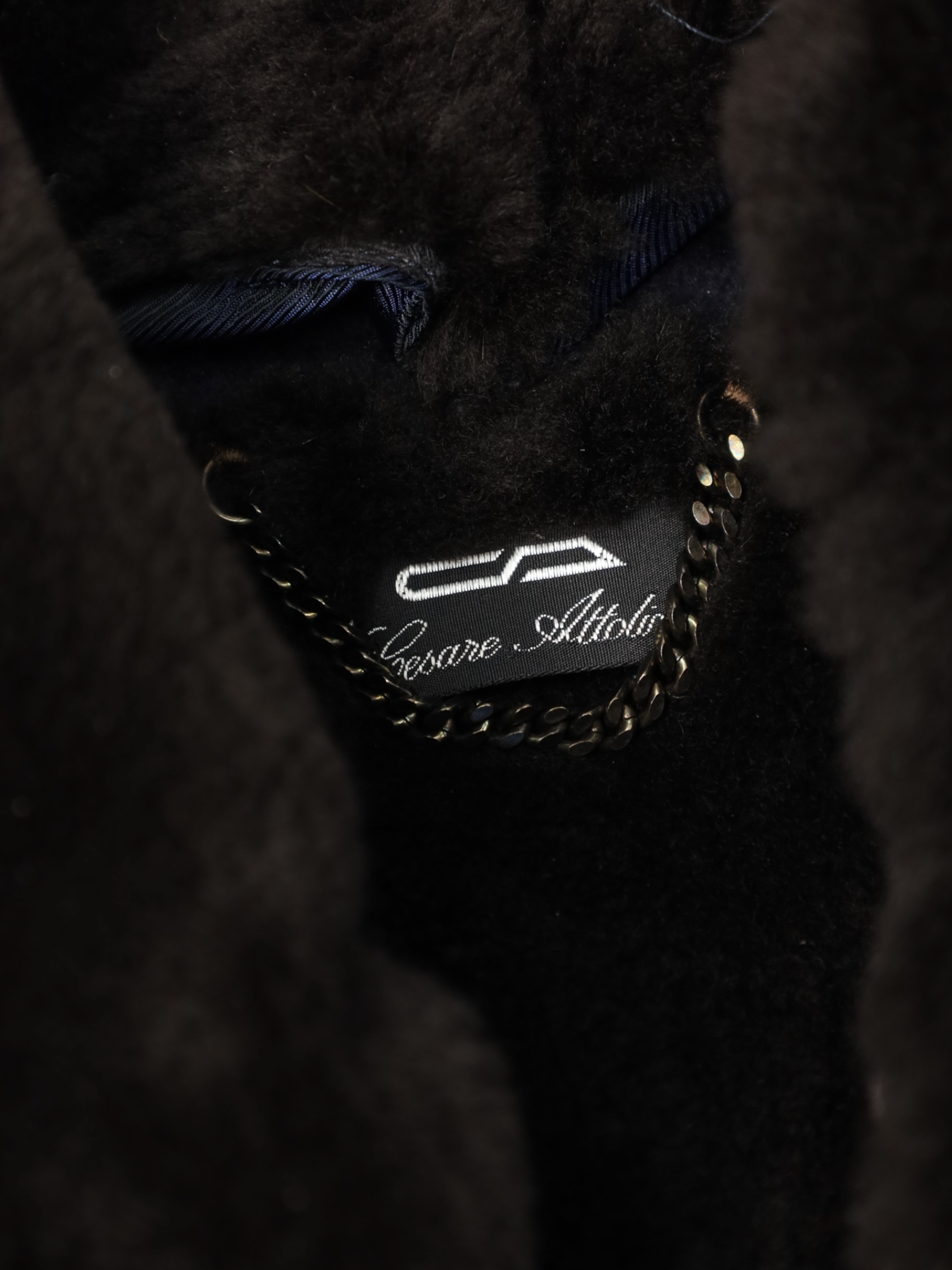 Cesare Attolini Navy Cashmere & Castorino Pilot Jacket