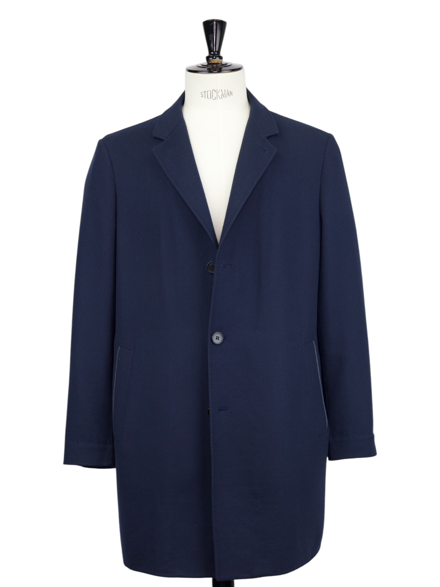 Loro Piana Navy Cashmere Rain System Overcoat Loro Piana Navy Cashmere Rain System Overcoat
