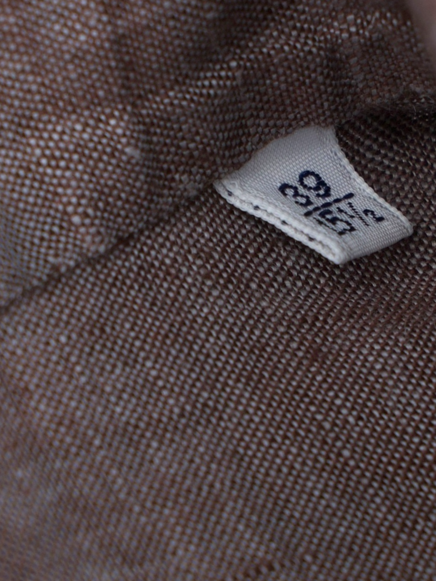 Fralbo Napoli Dusty Brown Pure Linen Button-Down Summer Shirt