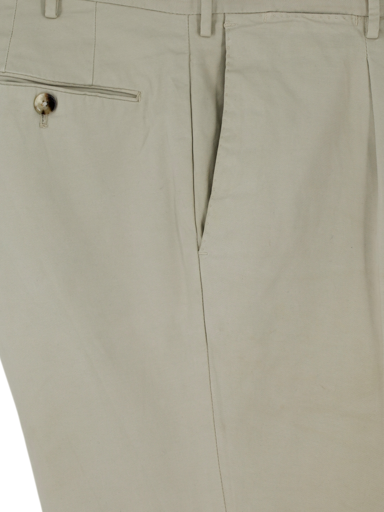 PT01 Beige Cotton & Strech Pleated "Superslim Fit" Chino