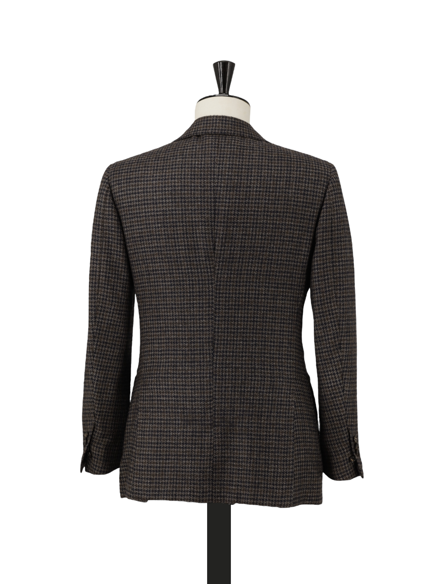 Cesare Attolini Dark Brown Pure-Wool Gun Check Jacket