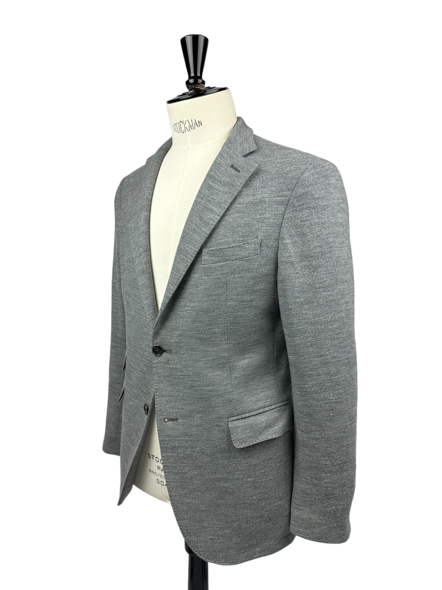 Eleventy Light Grey Jersey Knitted Jacket