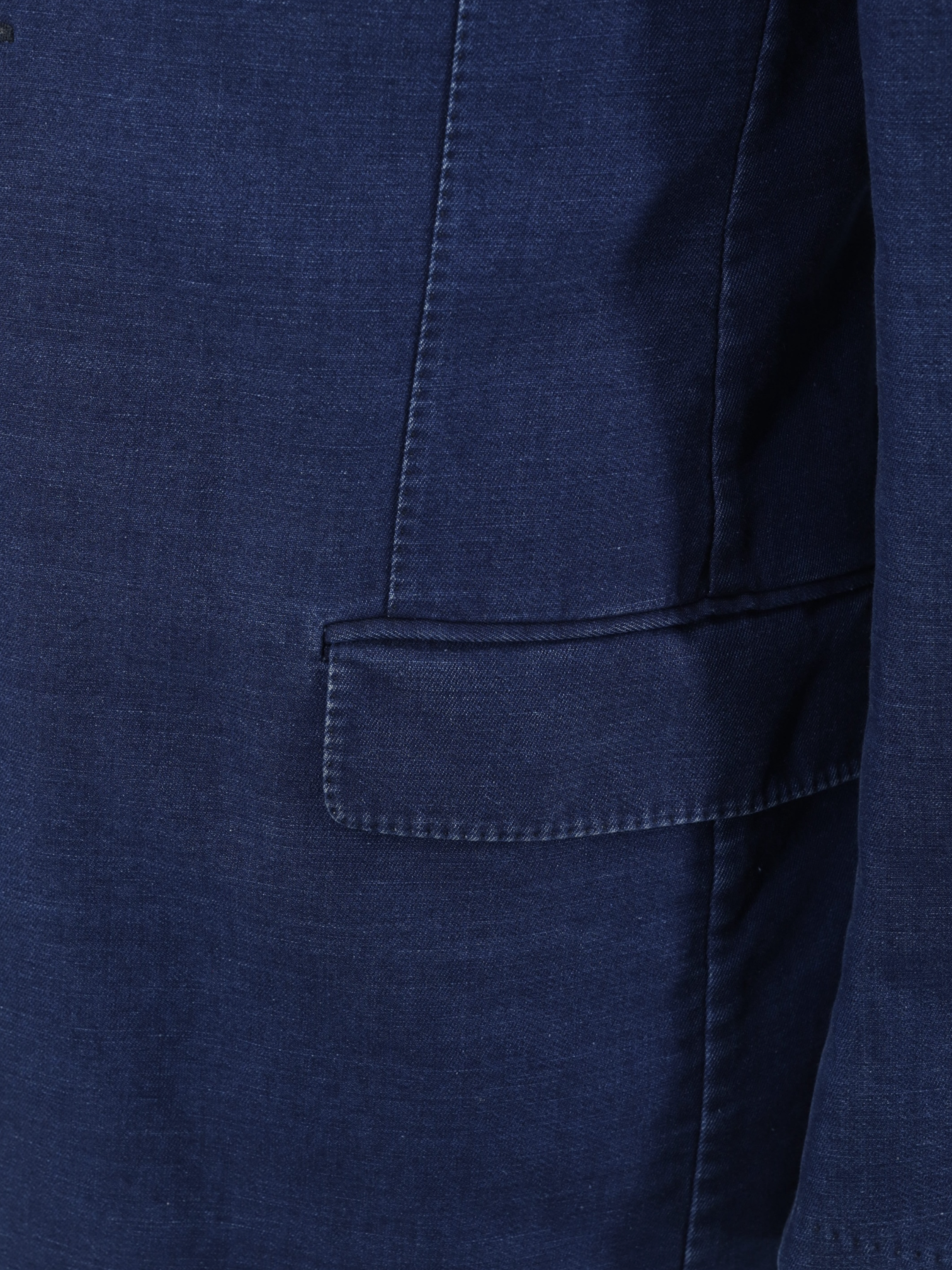 Ermenegildo Zegna Blue Cotton-Denim Twill Casual Jacket