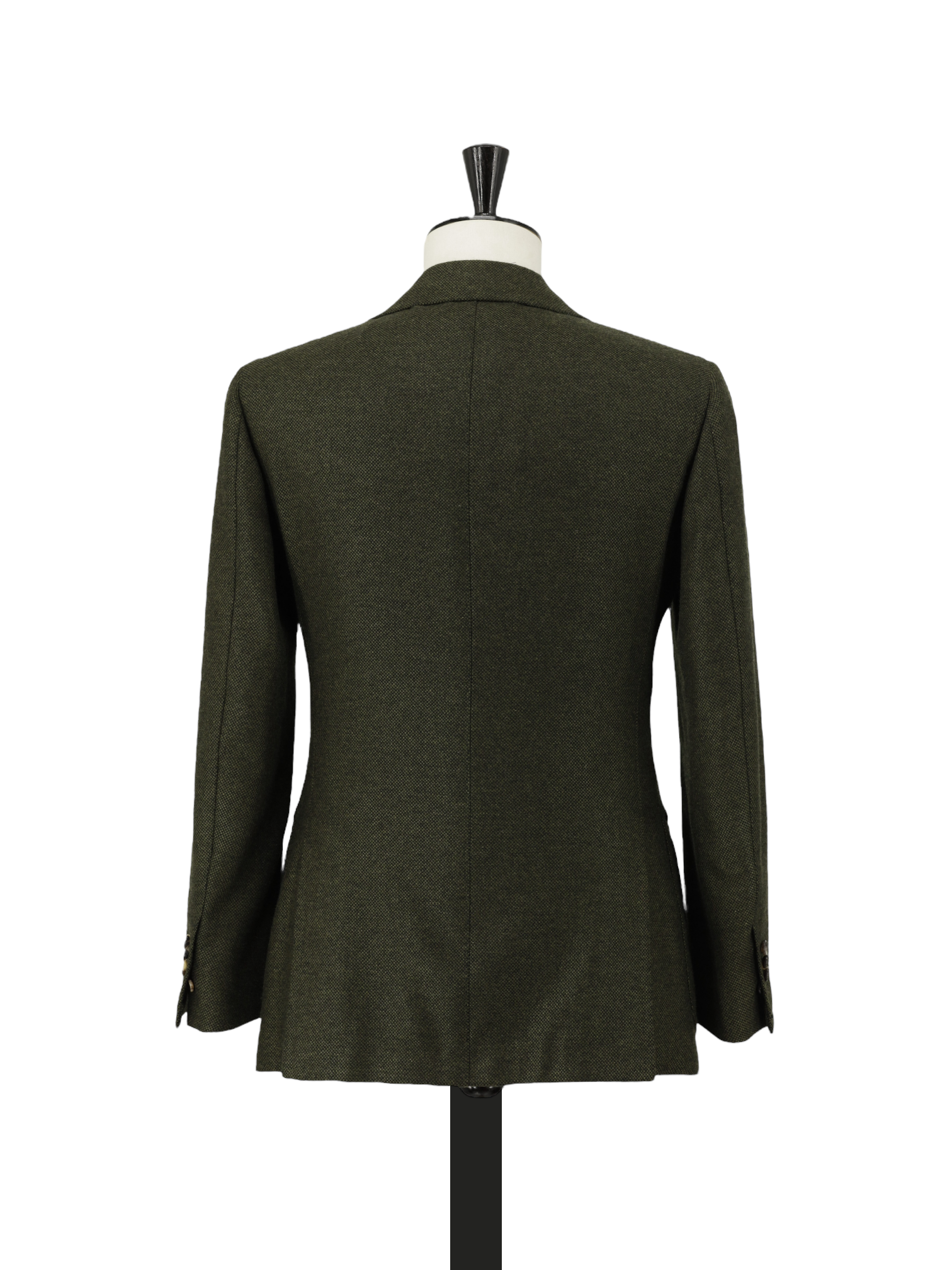 Cesare Attolini Dark Green Pure Cashmere Micro-Pattern Jacket