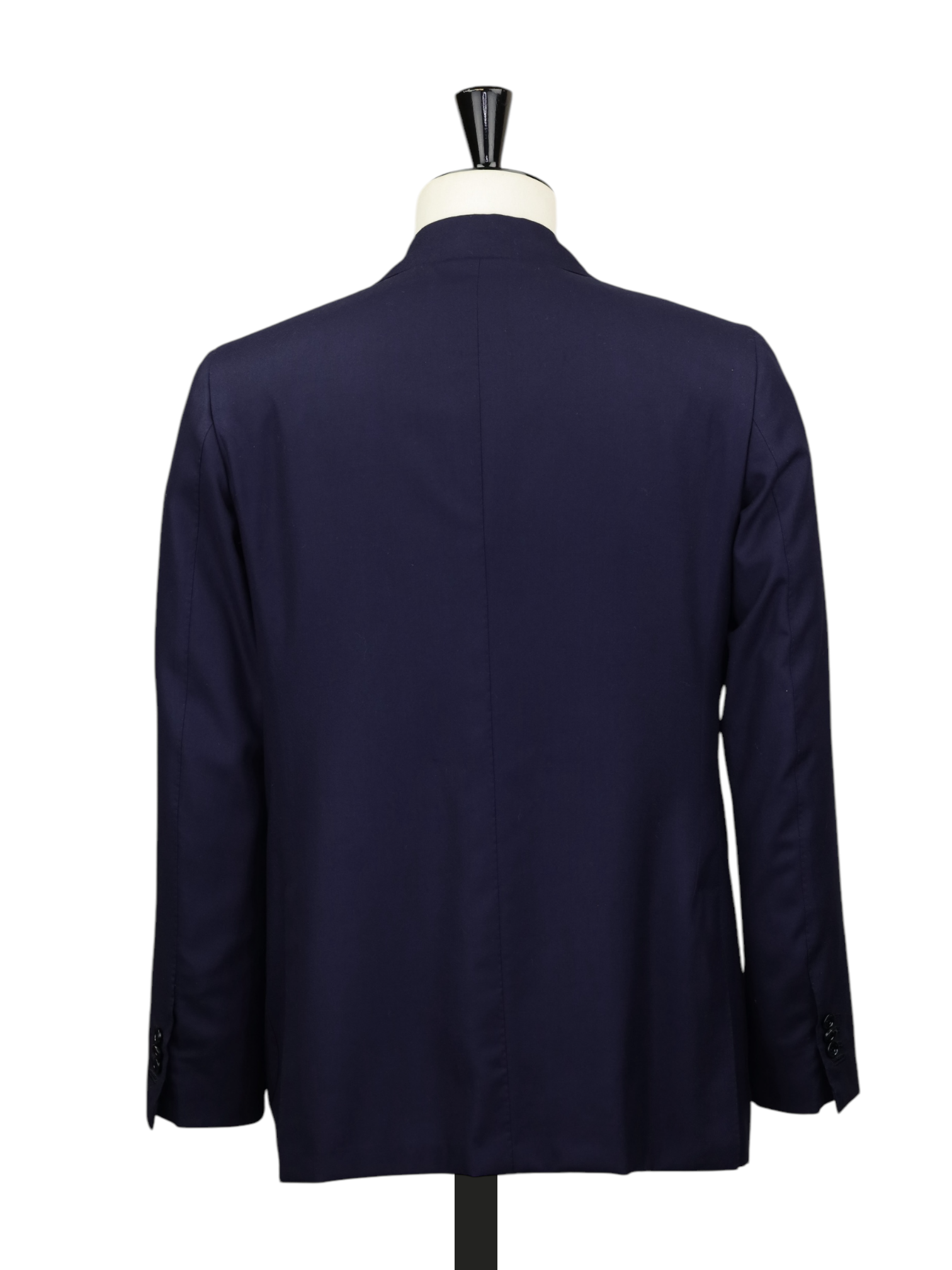 Kiton Navy Wool & Cashmere Double Breasted Twill Jacket