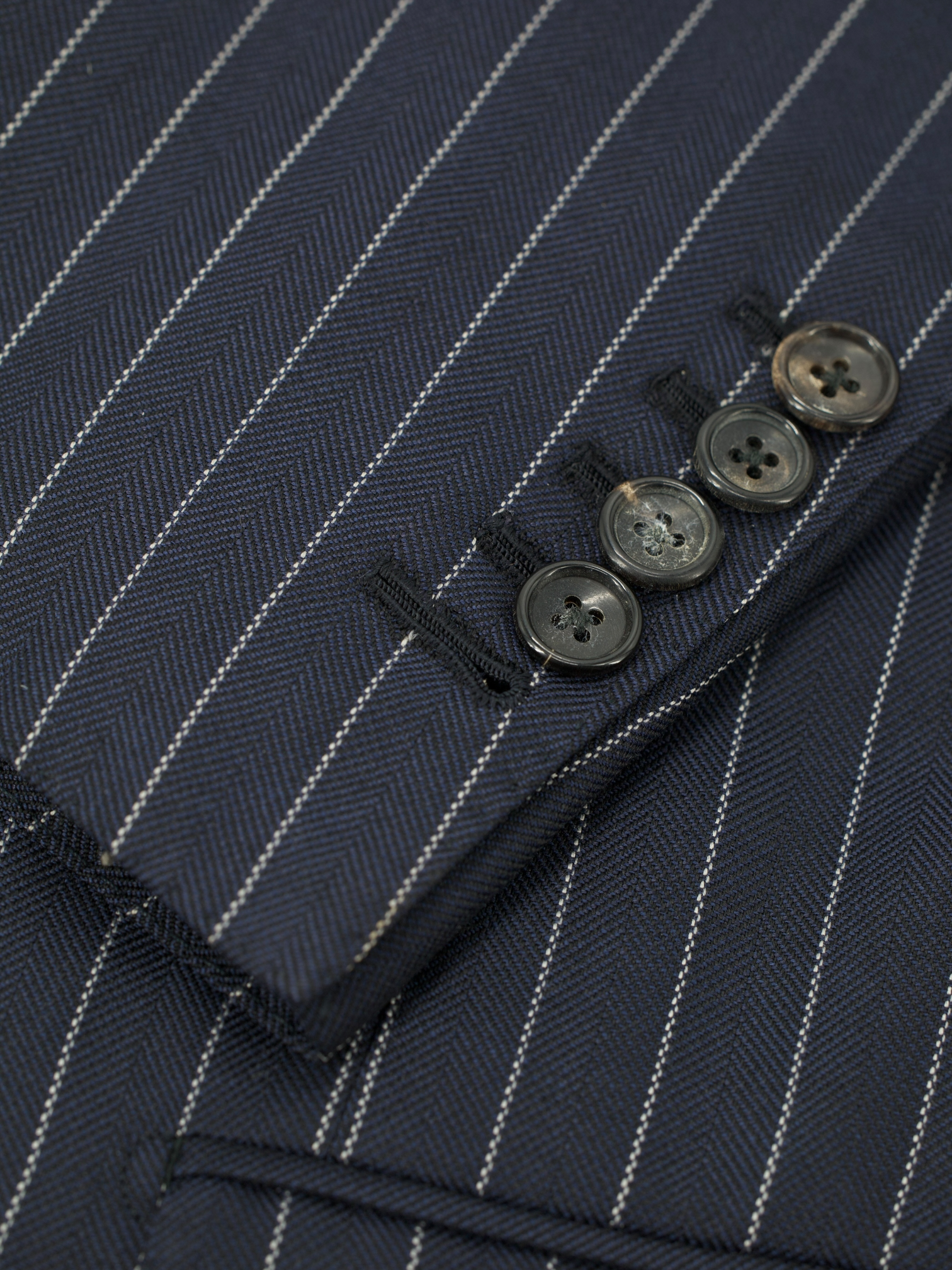 Tom Ford Navy Silk & Wool Chalkstripe Windsor Suit