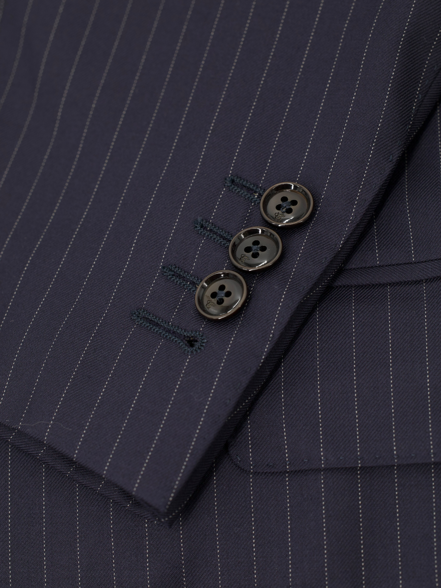 Canali Navy Super 160's Pinstripe Banker Suit