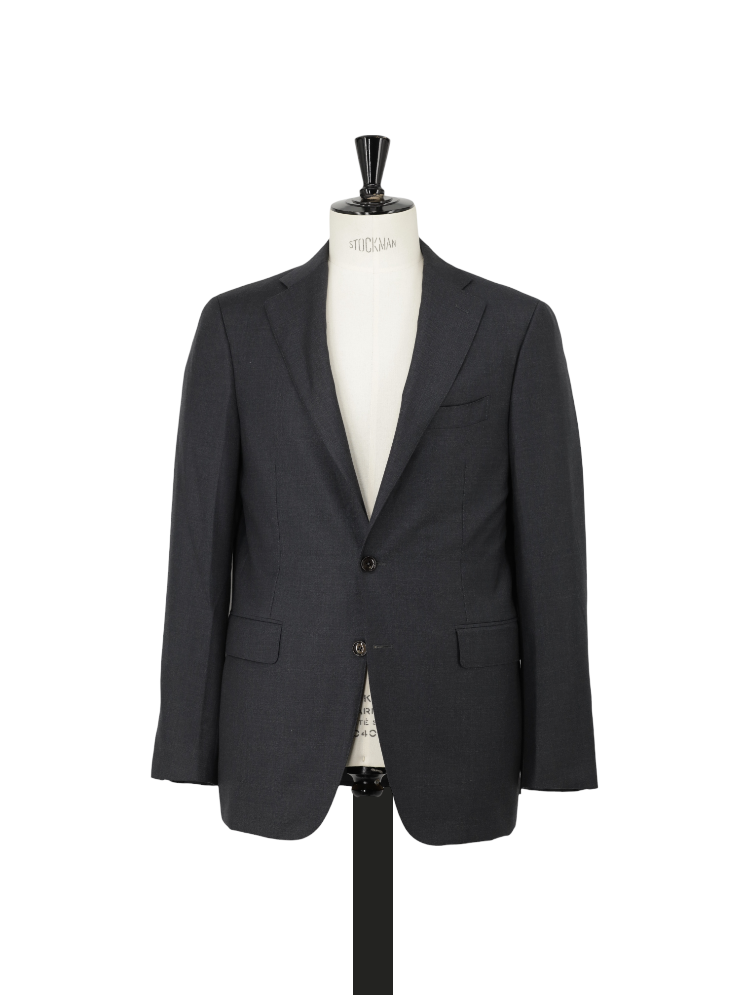 Canali Anthracite Fine-Wool Twill Business Suit