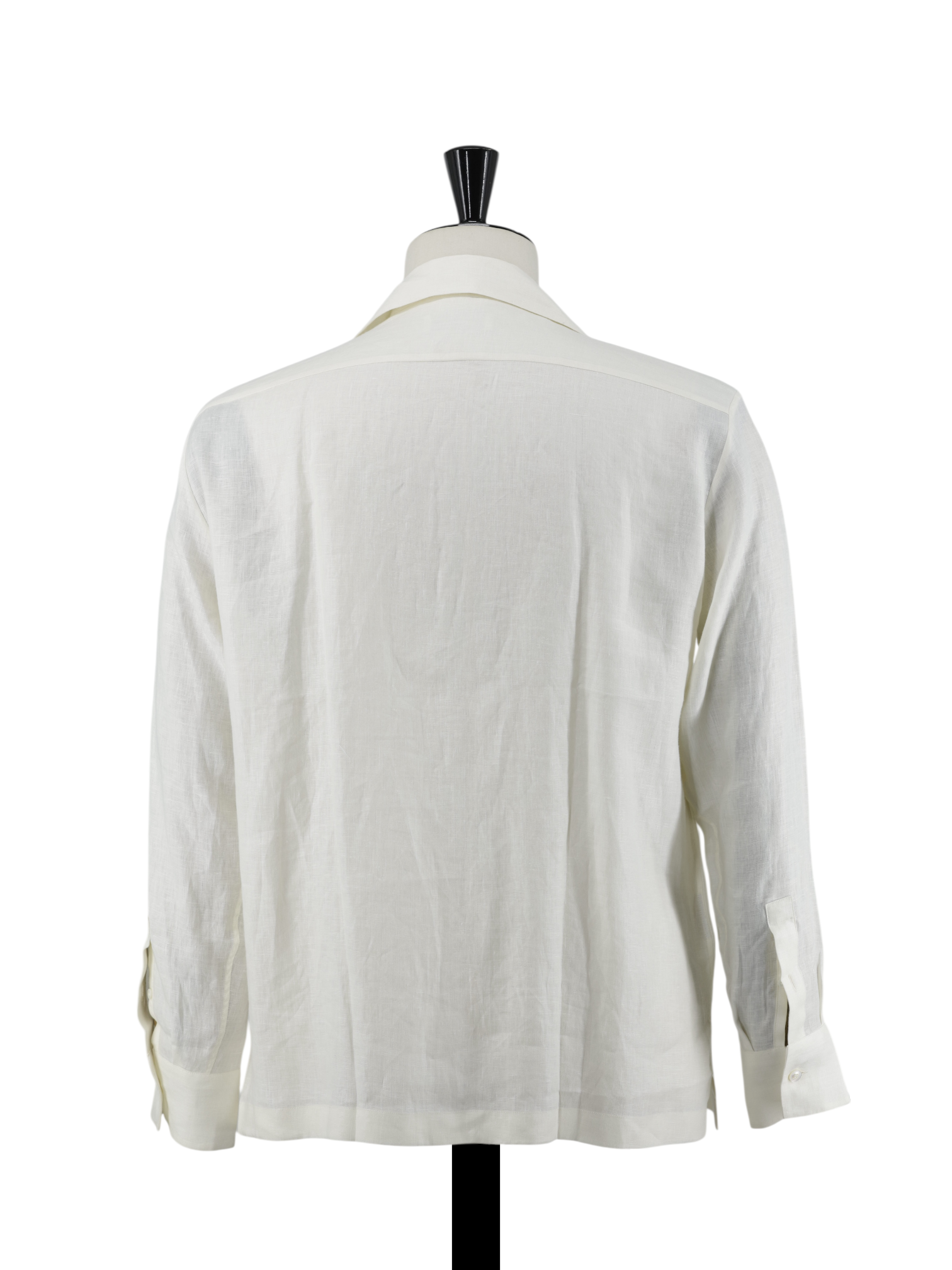 Lardini Ivory Pure Linen Camp-Collar Summer Shirt