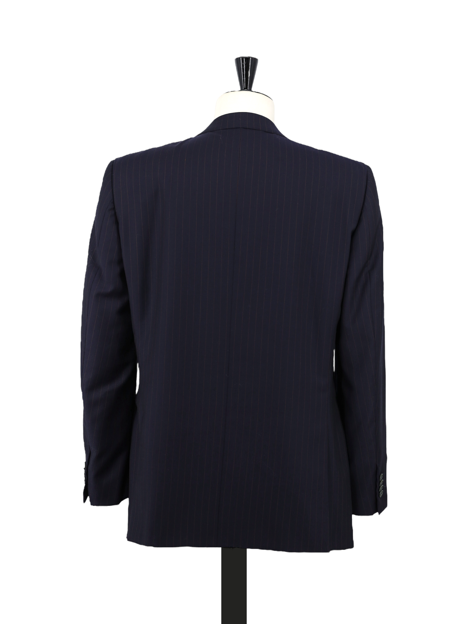 Ermenegildo Zegna Vintage Black & Brown Trofeo Wool Pinstripe Suit
