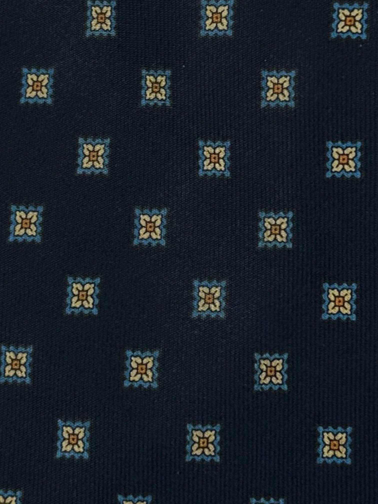 E.Marinella Blue Geometric Tie