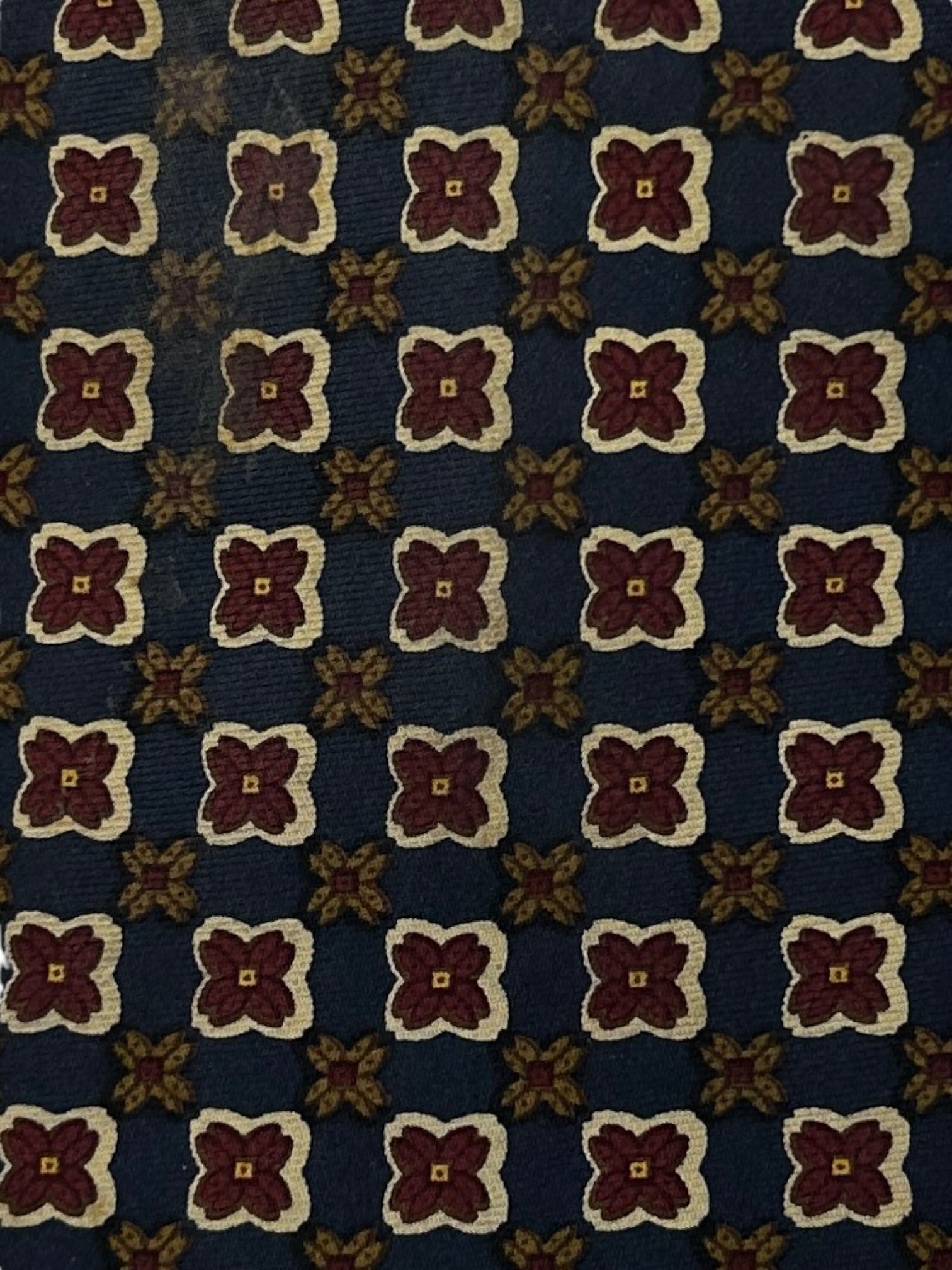 E.Marinella Blue and Red Floral Tie