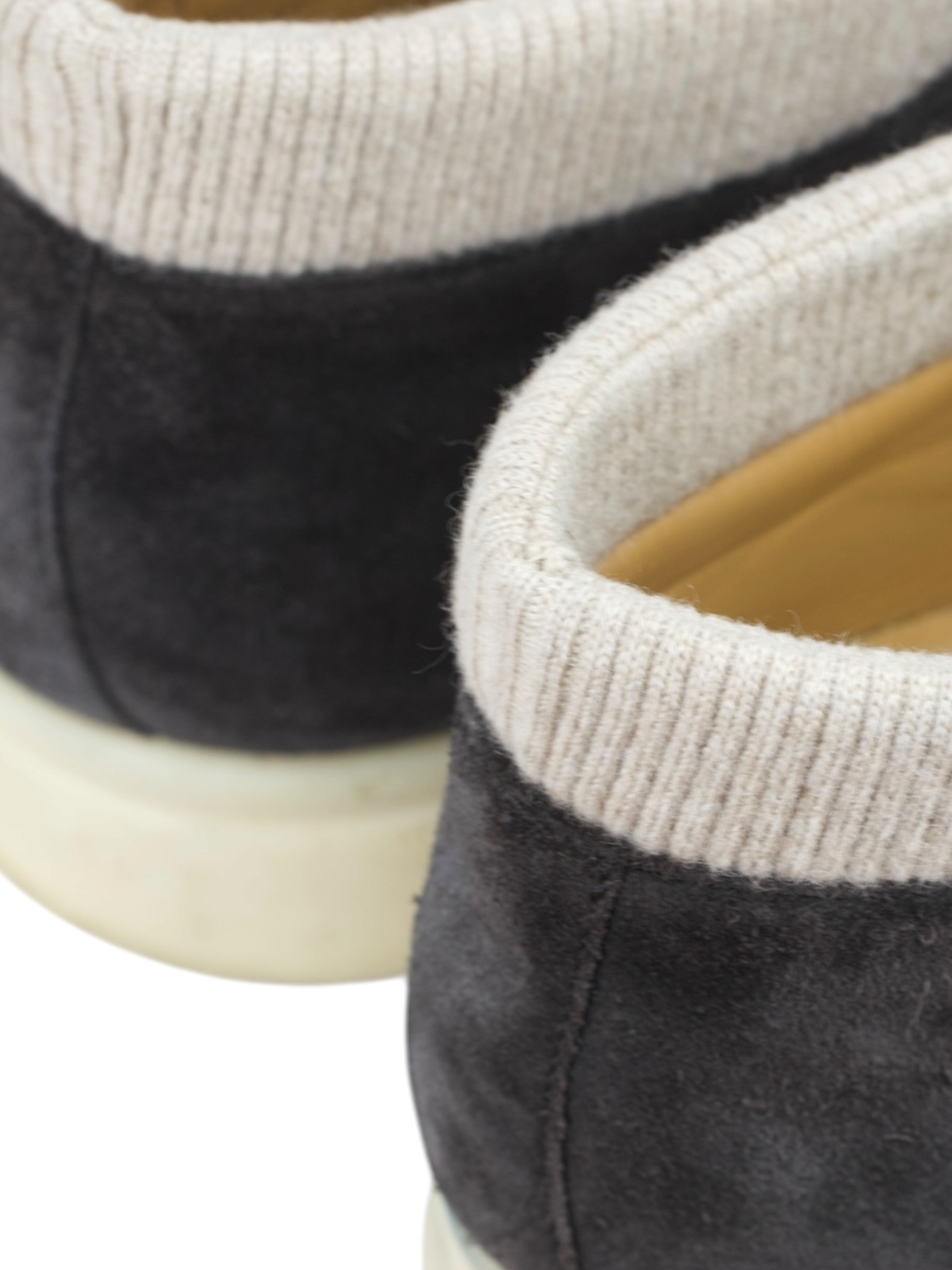 Loro Piana Obsidian Grey Suede Wintery Walk Ankle Boot