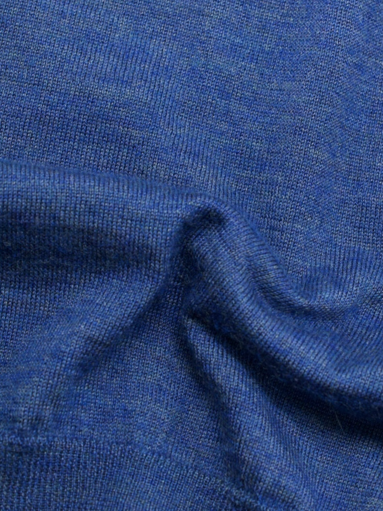 Corneliani Blue Cashmere & Silk Long-Sleeve Polo
