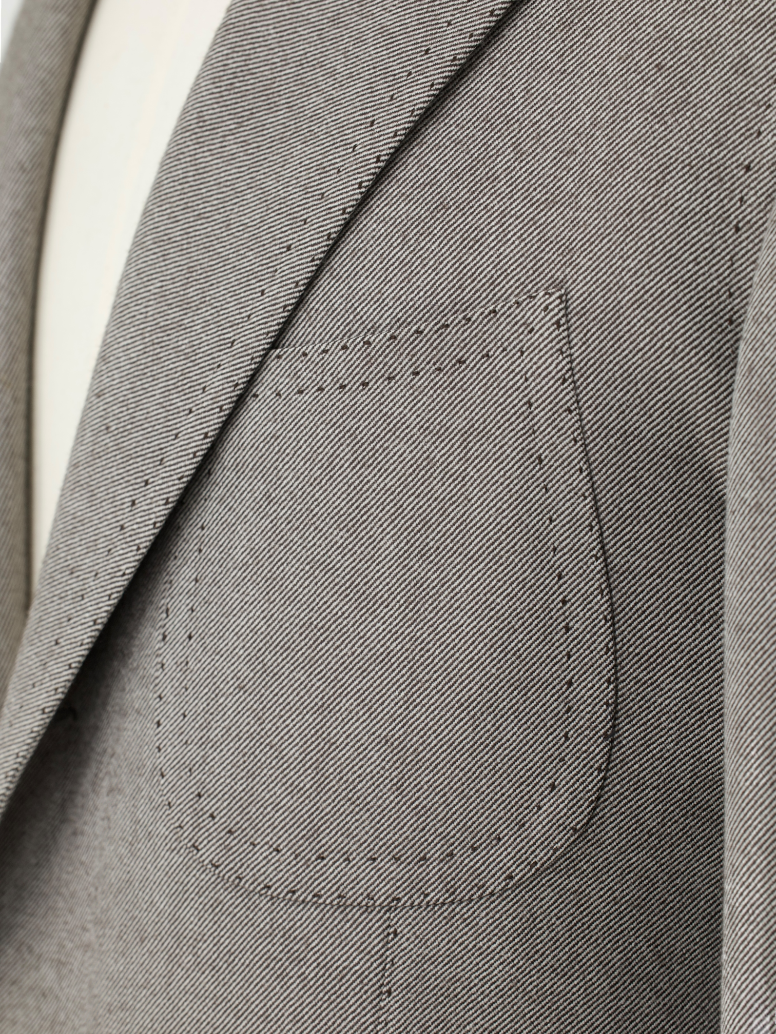 Cesare Attolini Taupe Super 140's Twill Jacket