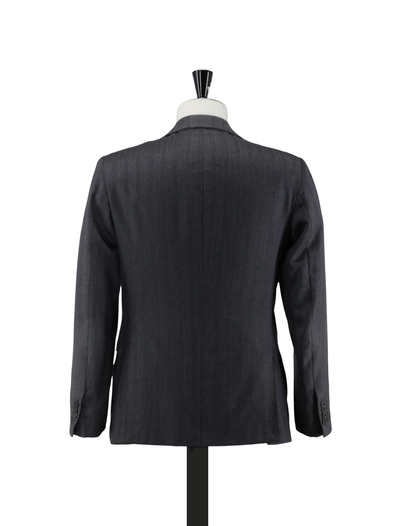 Kiton Grey Pure Cashmere Herringbone Winter Jacket
