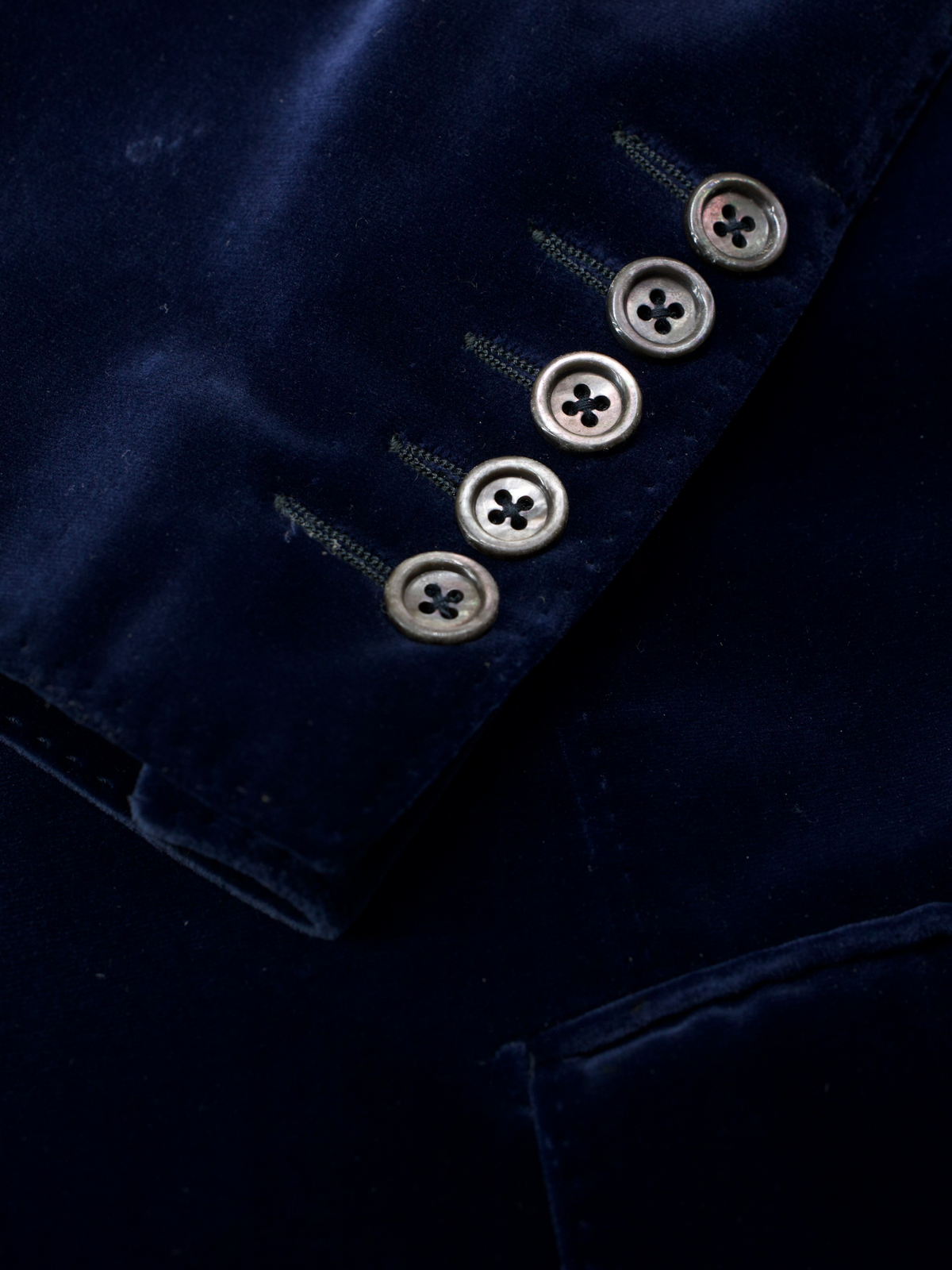 Tom Ford Dark Blue Cotton Velvet Windsor Jacket