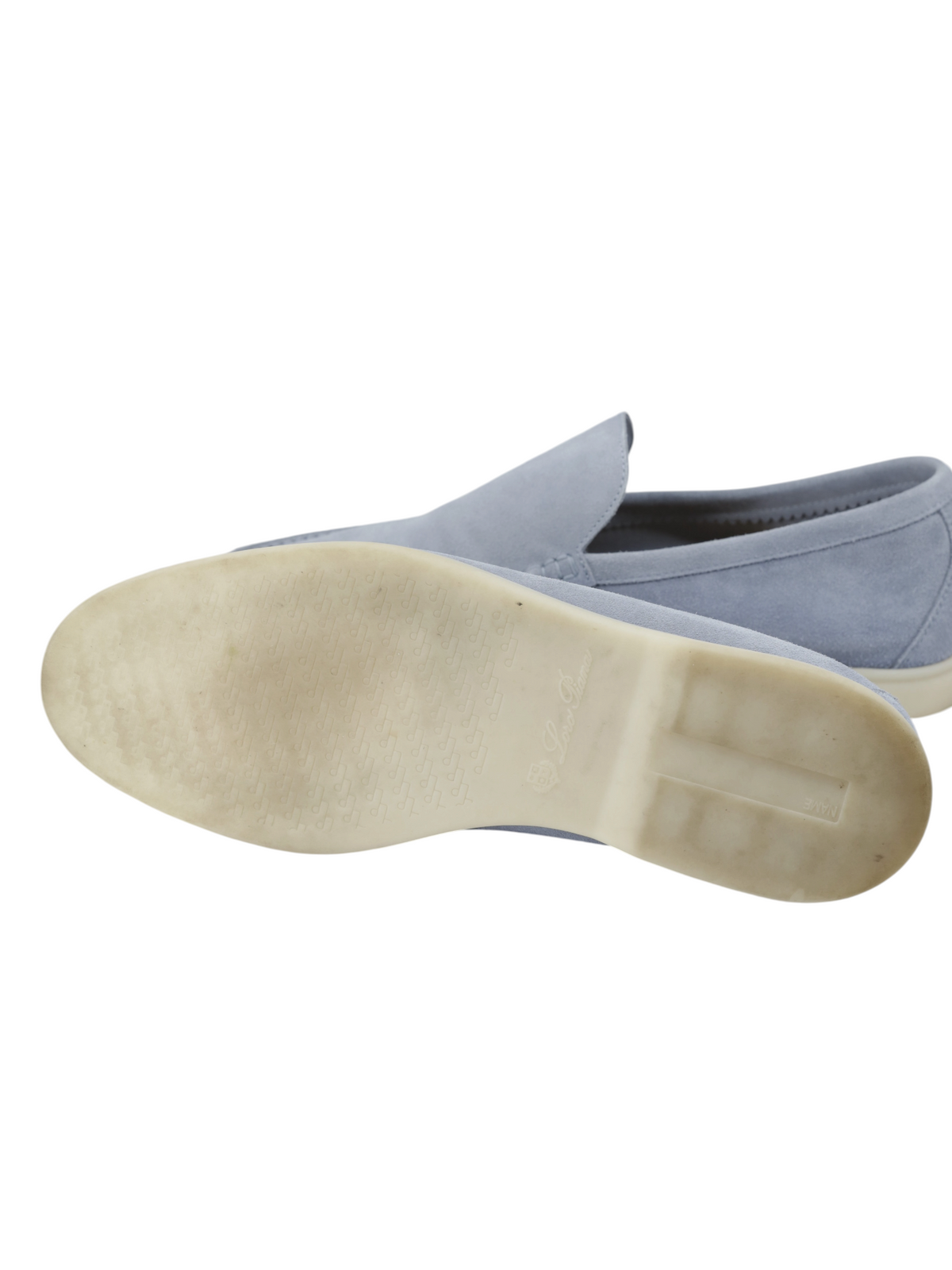 Loro Piana Celestial Blue Suede Summer Walk