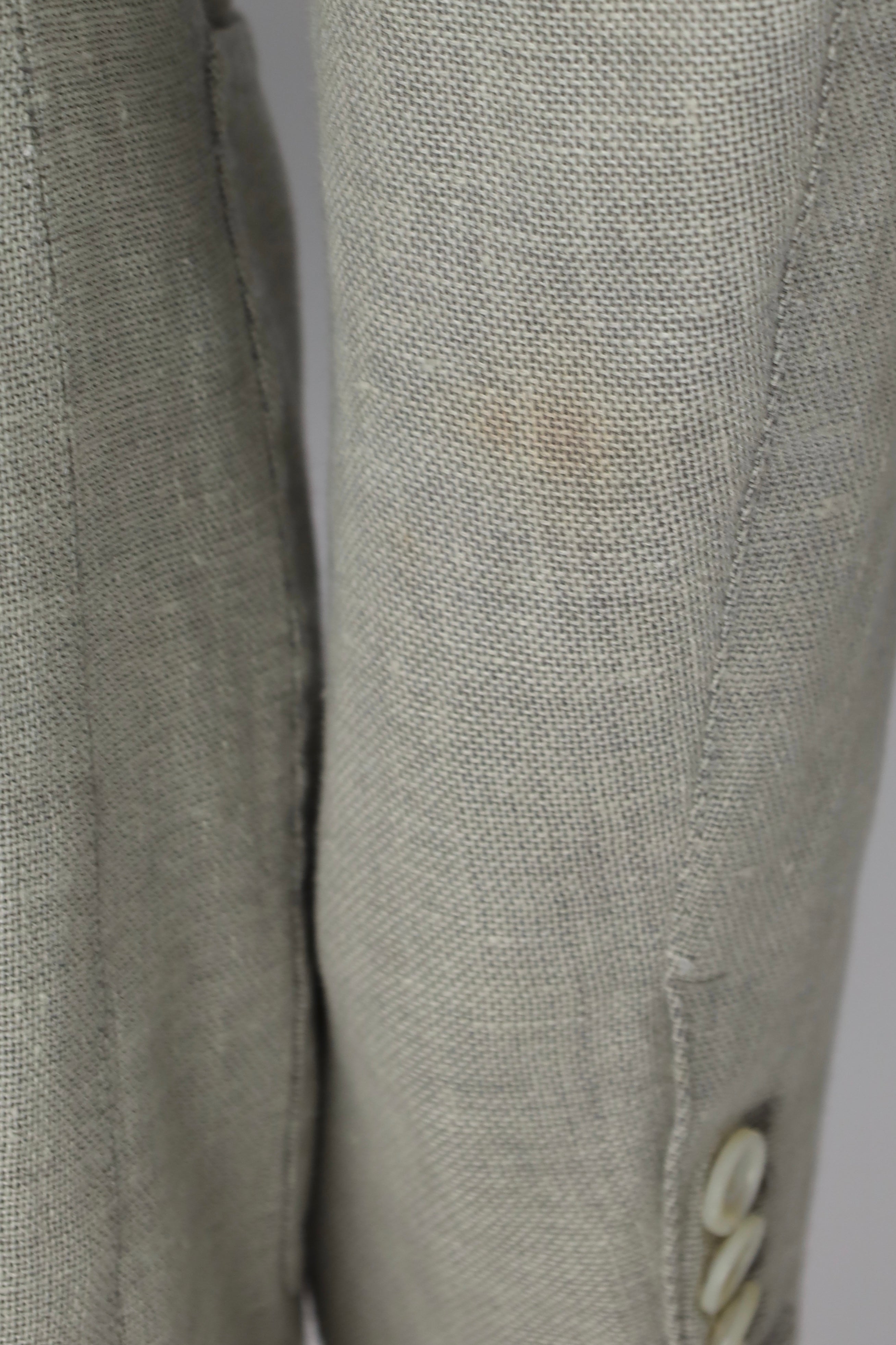 Tom Ford Light Grey Linen, Wool & Mulberry Silk Spencer Jacket