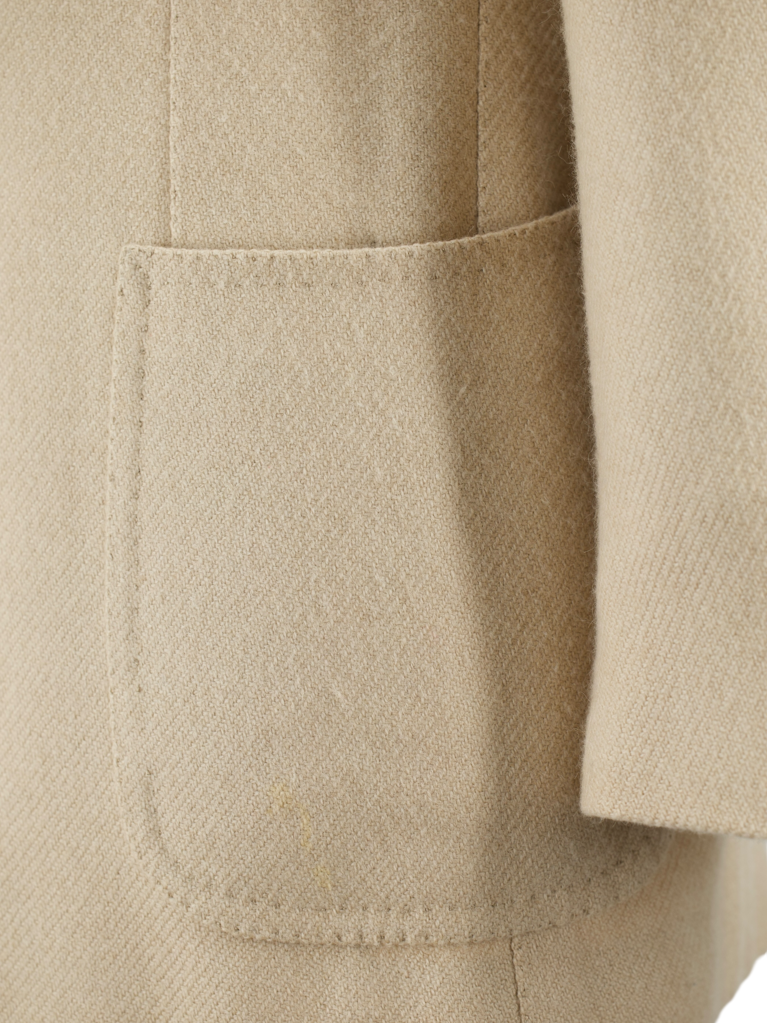 Cesare Attolini Beige Pure Camel Twill Winter Jacket