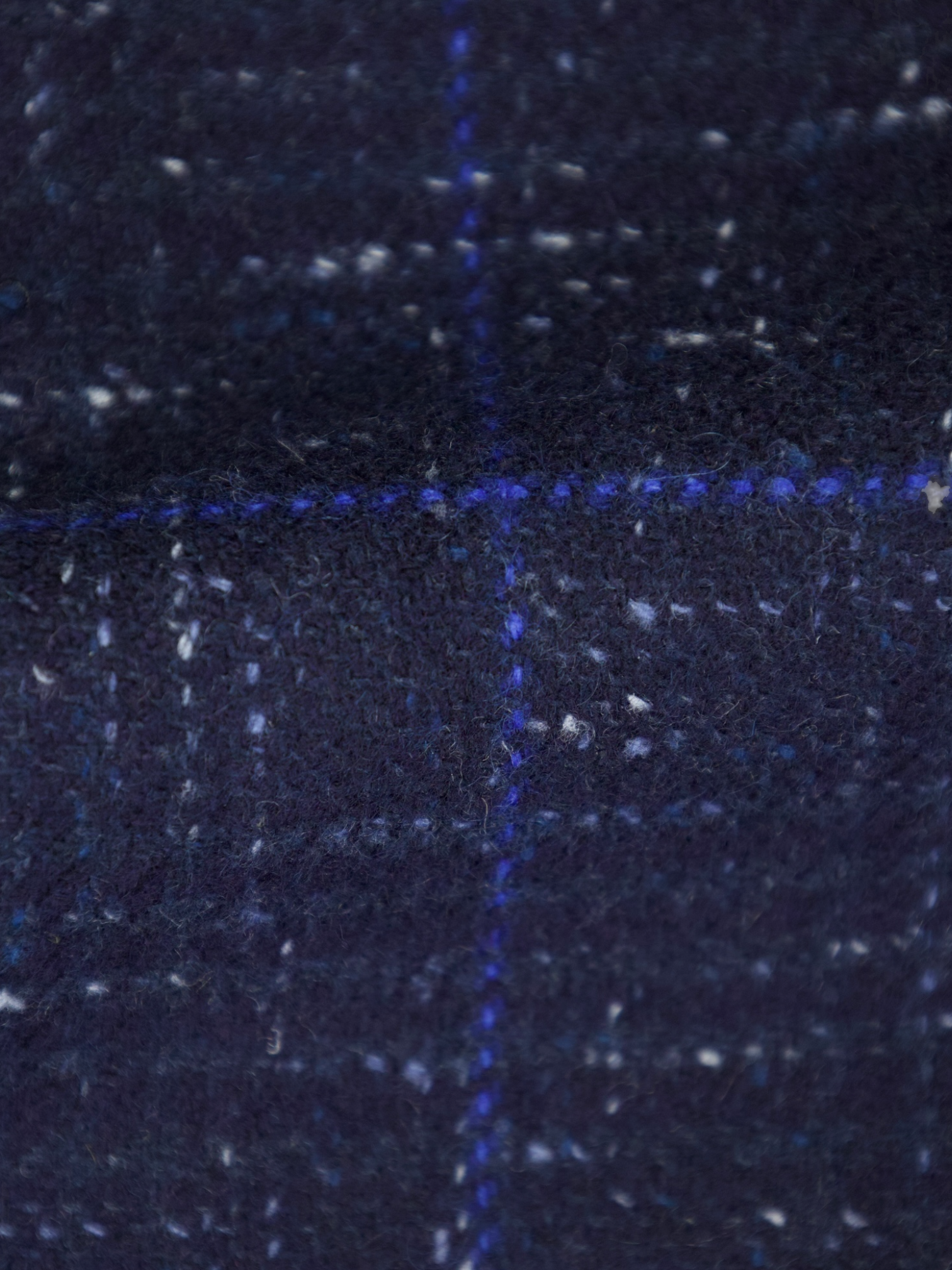 Kiton Blue Windowpane Cashmere Bouclé Jacket