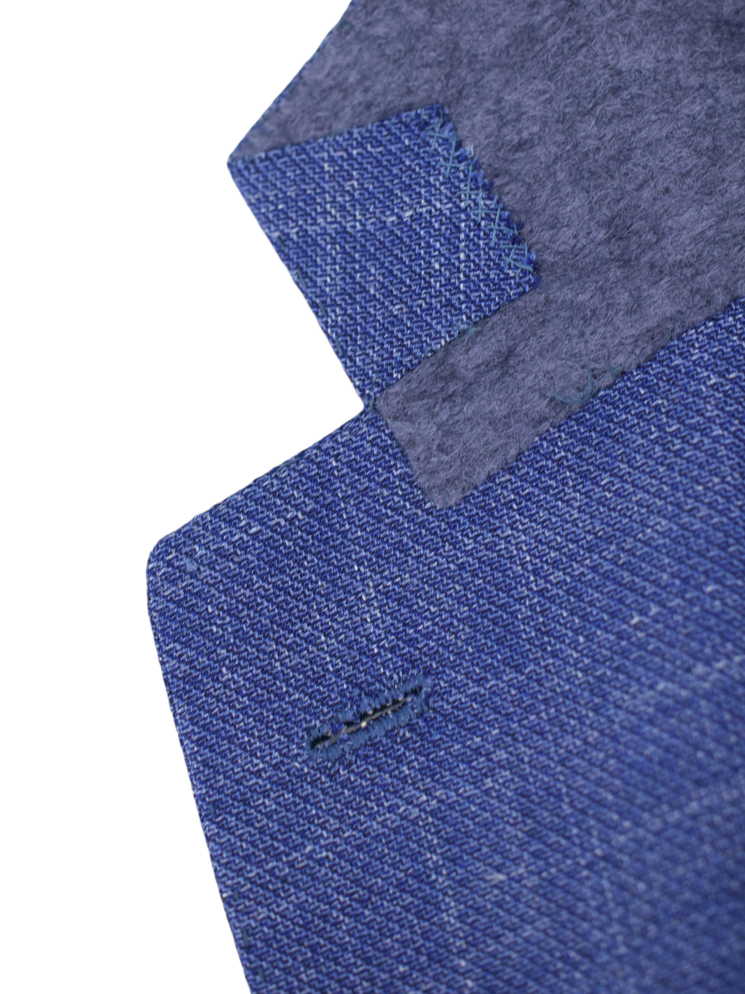Kiton Blue Cashmere, Silk & Linen Hopsack "Lasa" Jacket