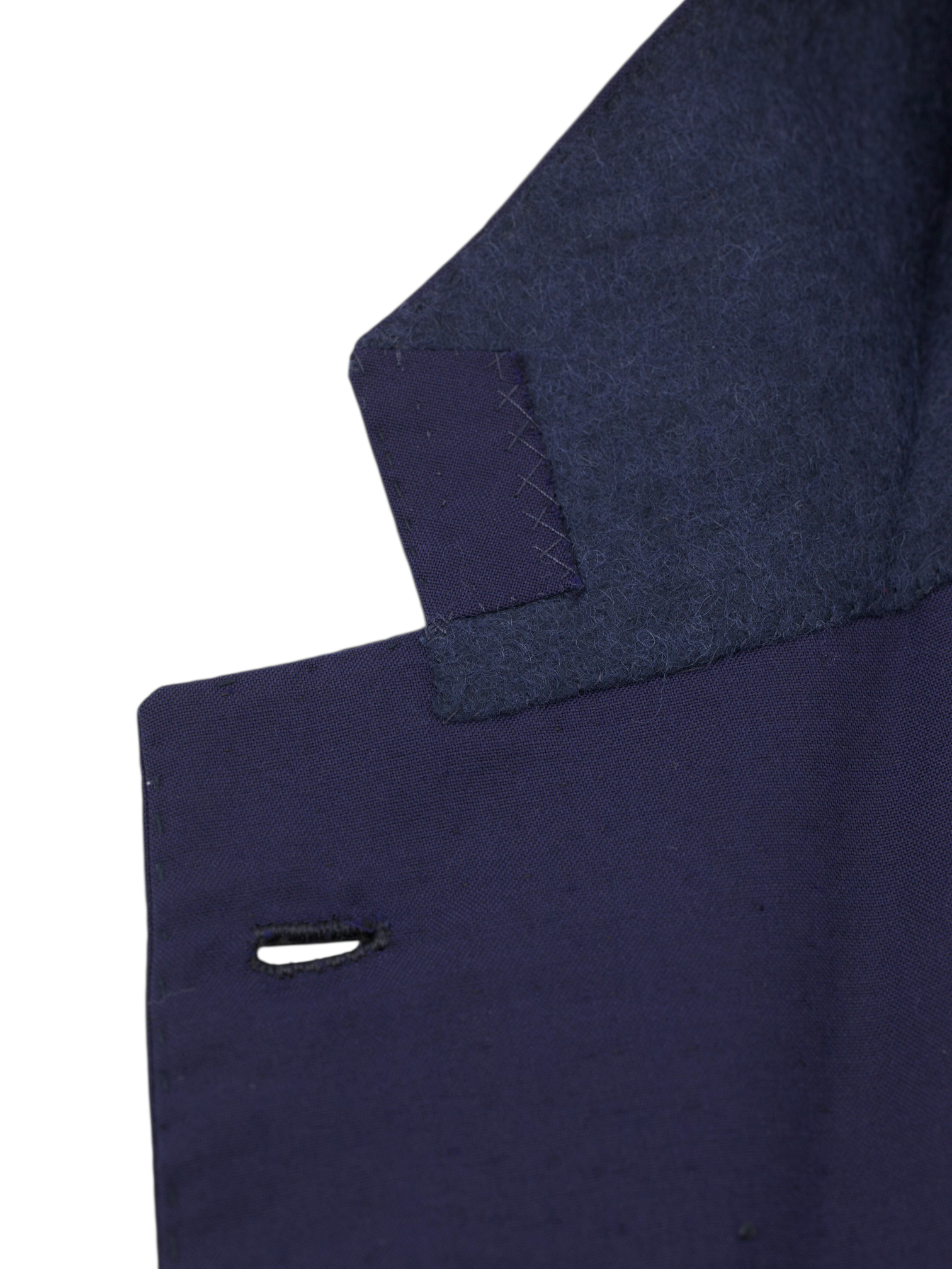 Orazio Luciano Marine Blue Wool Plain Weave Suit