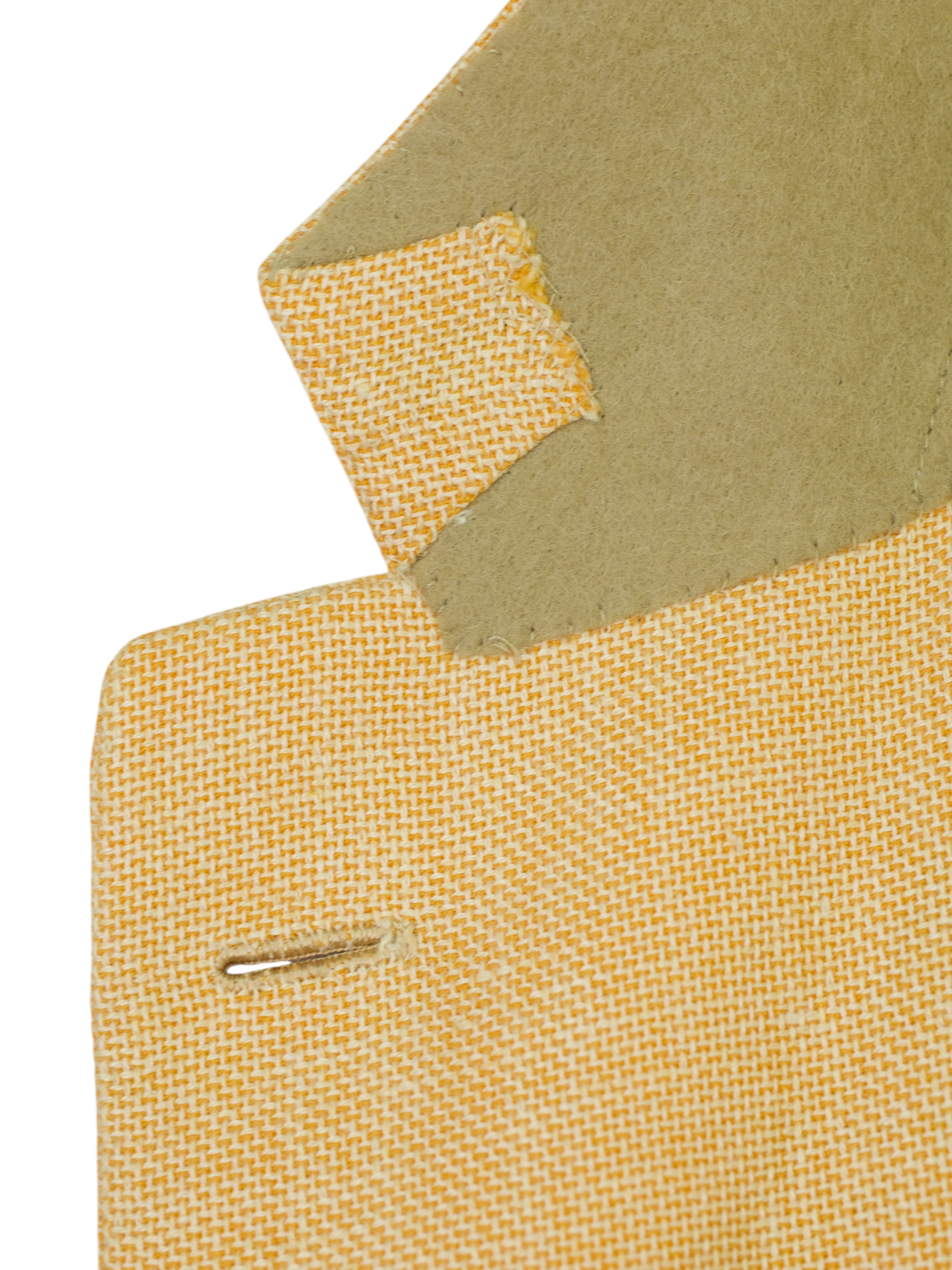 Kiton Peach Linen, Cashmere & Silk Hopsack Summer Jacket
