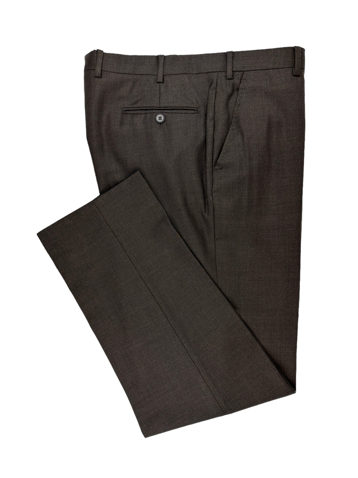 Brioni Chocolate Brown Super 110's Trousers