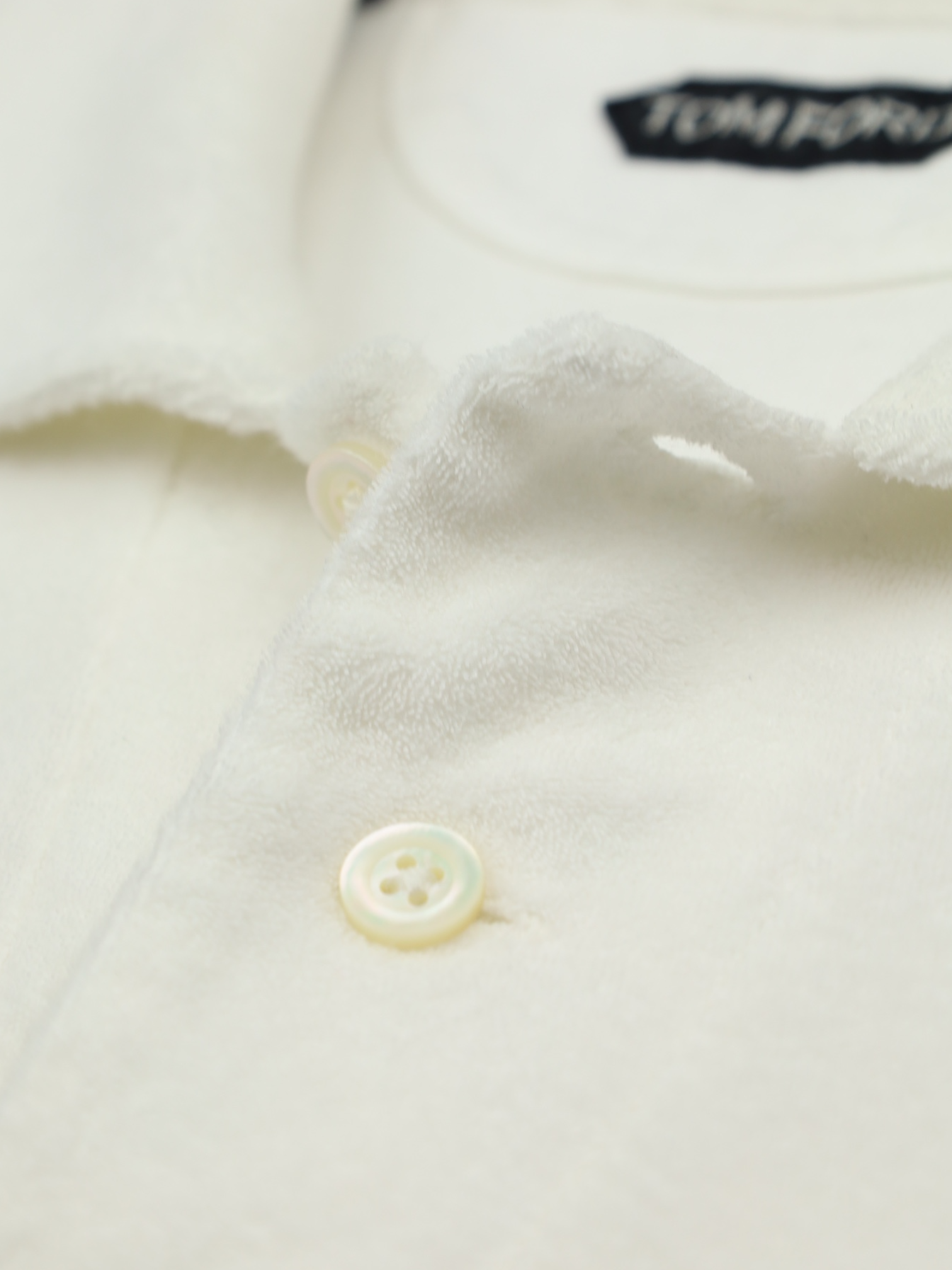 Tom Ford White Towelling Cotton Polo