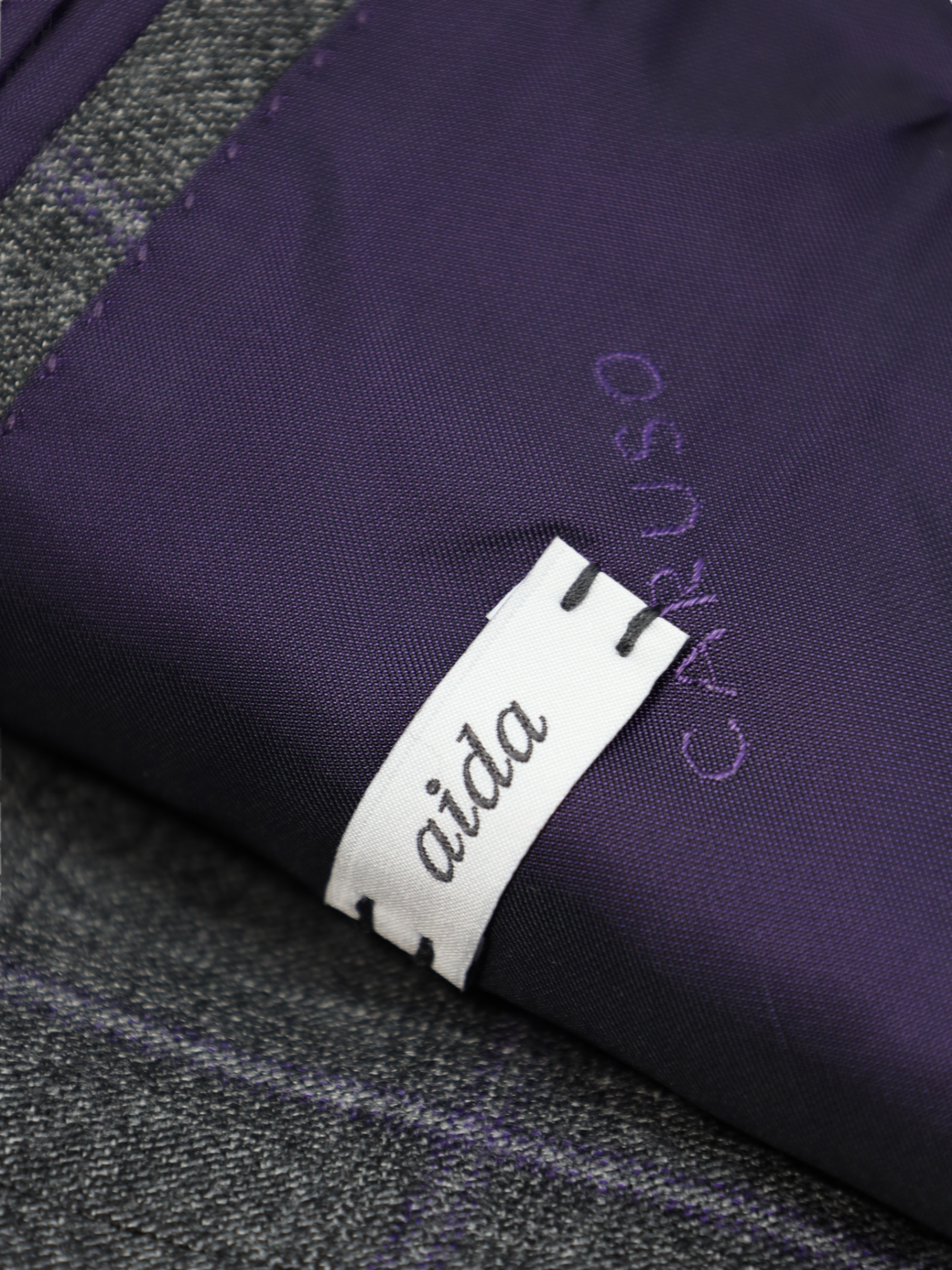 Caruso Grey Aida Super 130's Windowpane Double Breasted Suit