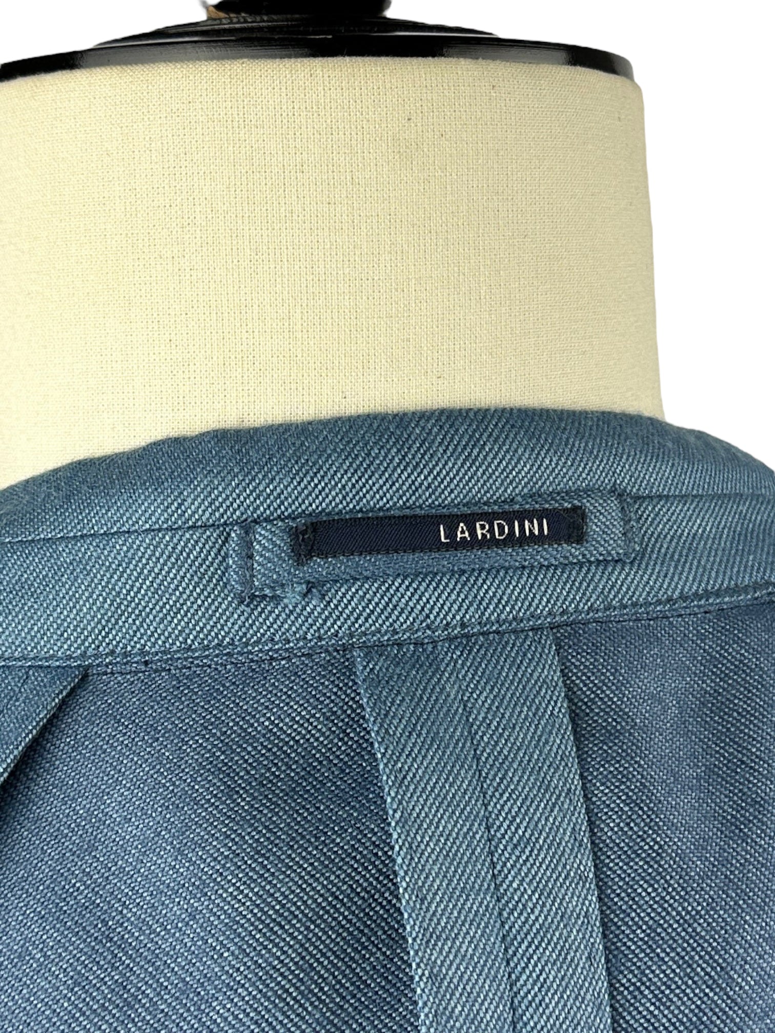 Lardini Denim Blue Cashmere & Silk Jacket