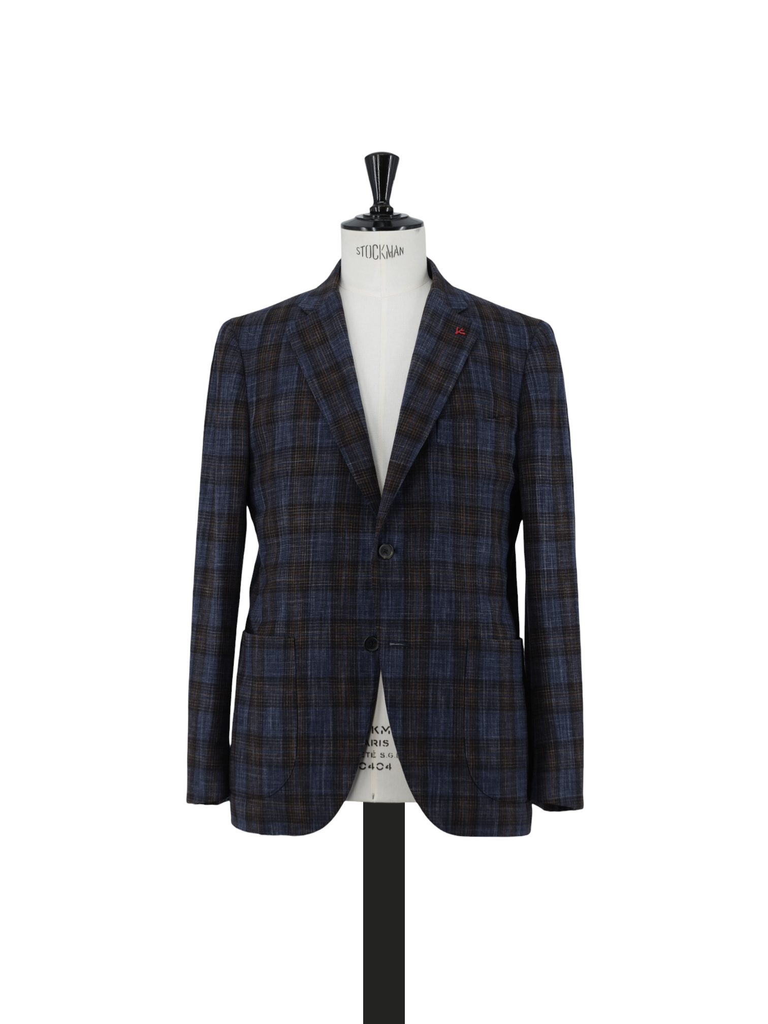 Isaia Navy & Azure Blue Wool & Cashmere "Sailor" Jacket