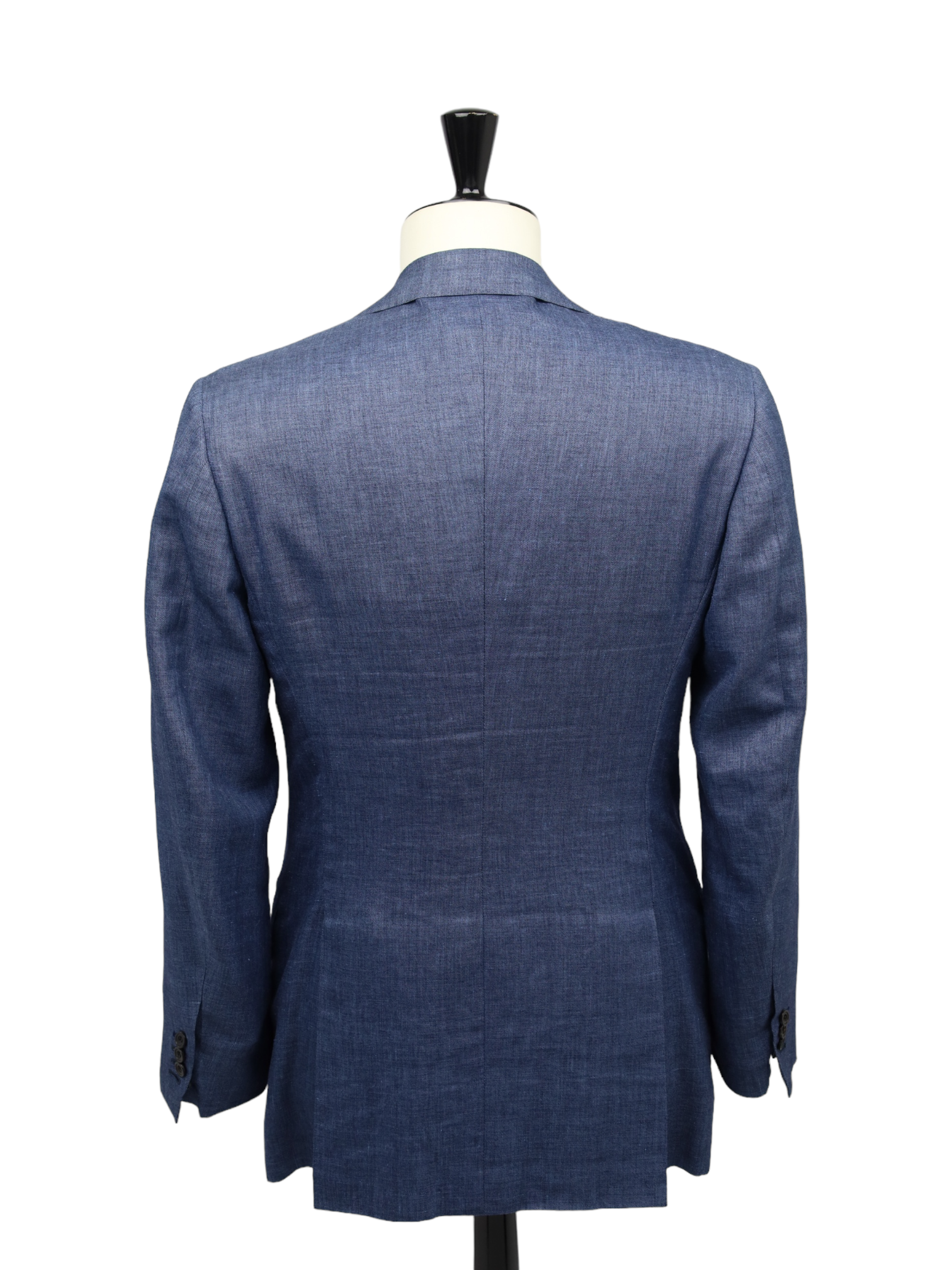 Kiton Blue Cashmere, Linen & Silk Sharkskin Jacket